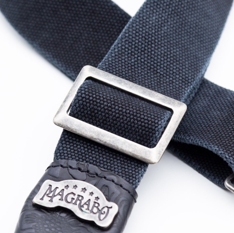 Magrabò Stripe SS Cotton Washed Black / Flores Black 5 cm (obrázek 3)