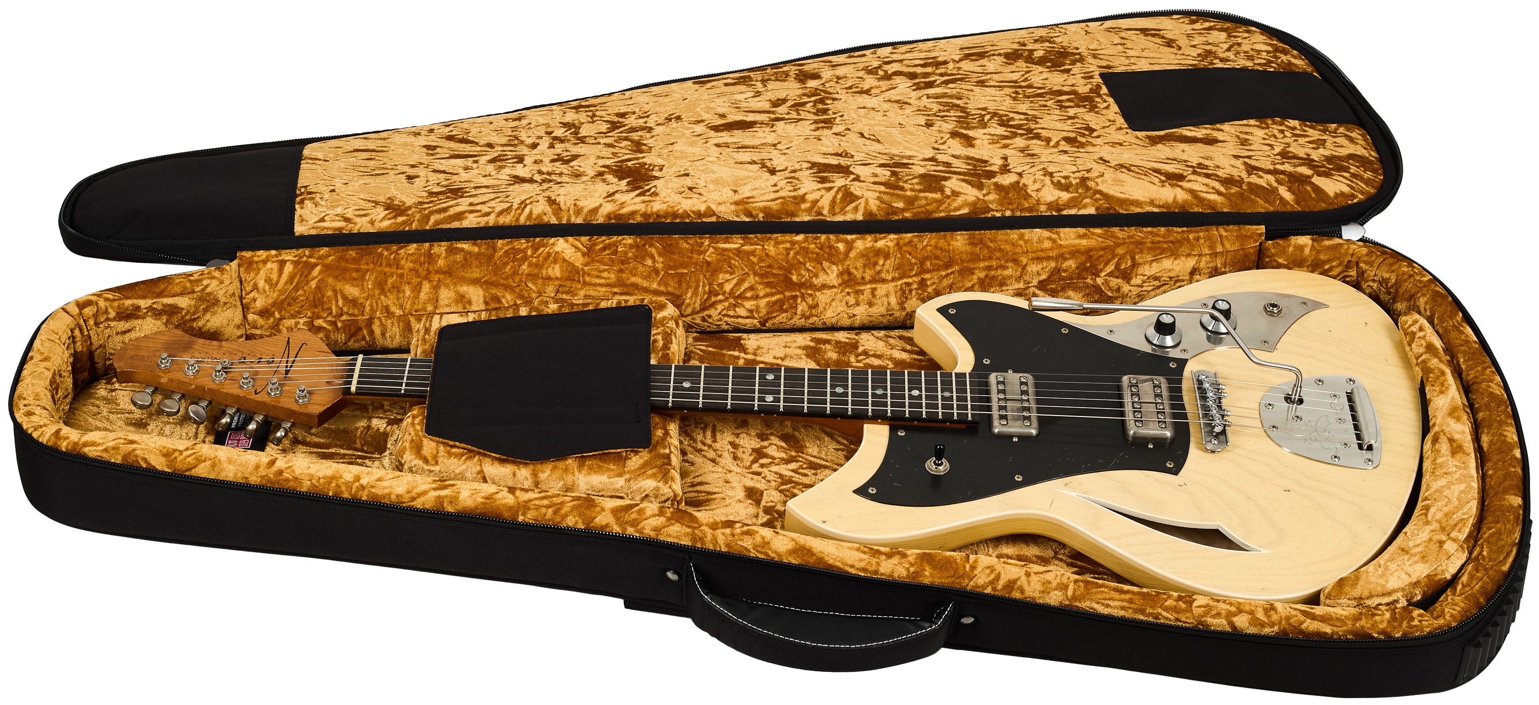 Novo Miris J Custom Blonde Bakelite Guard Ebony Fingerboard Lollartron (obrázek 6)