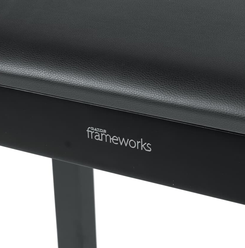 Gator Frameworks Traditional Wooden Piano Bench Black (obrázek 6)