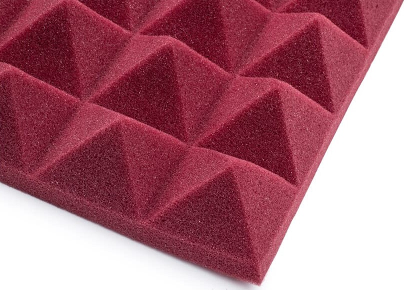 Gator Frameworks 12x12 Acoustic Pyramid Panel Burgundy 8 Pack (obrázek 3)