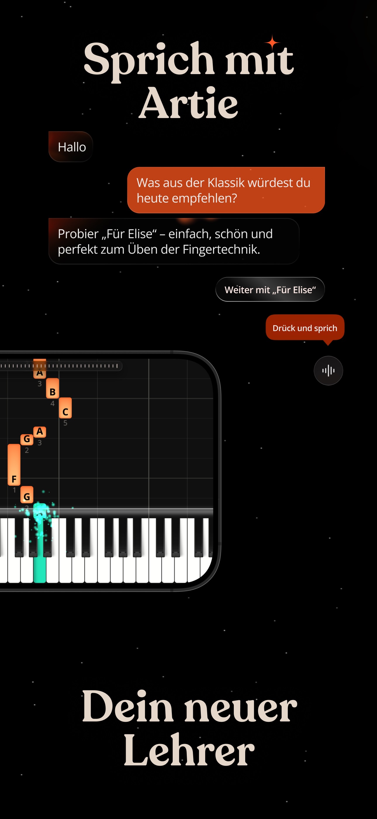ArtMaster Artie – dein KI-Klavierlehrer (iOS) (obrázek 3)