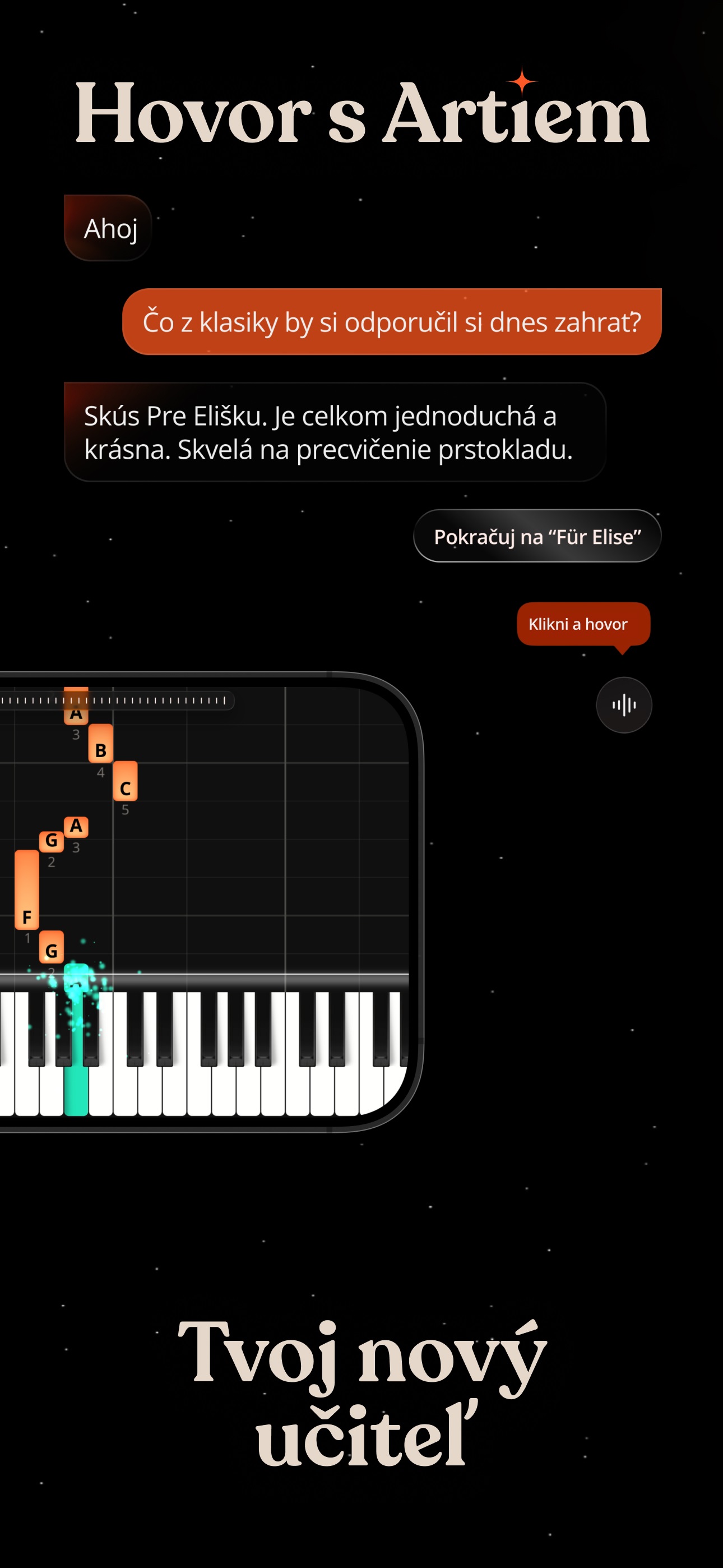 ArtMaster Artie – AI ucitel hry na klavíri (iOS) (obrázek 3)