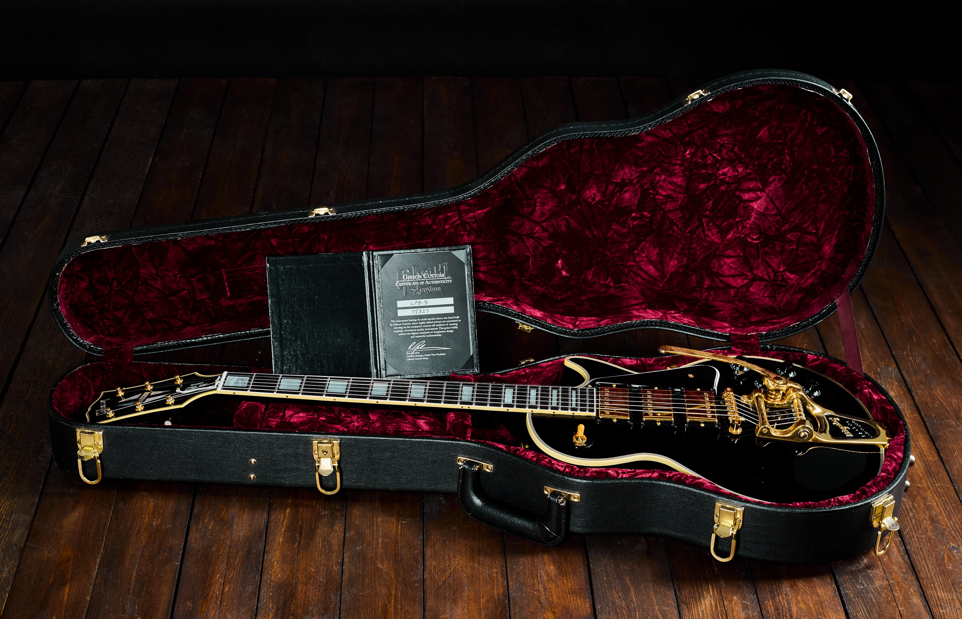 Gibson Custom 2008 Les Paul Custom 1957 Reissue 3-Pickup Bigsby VOS Eb (obrázek 7)