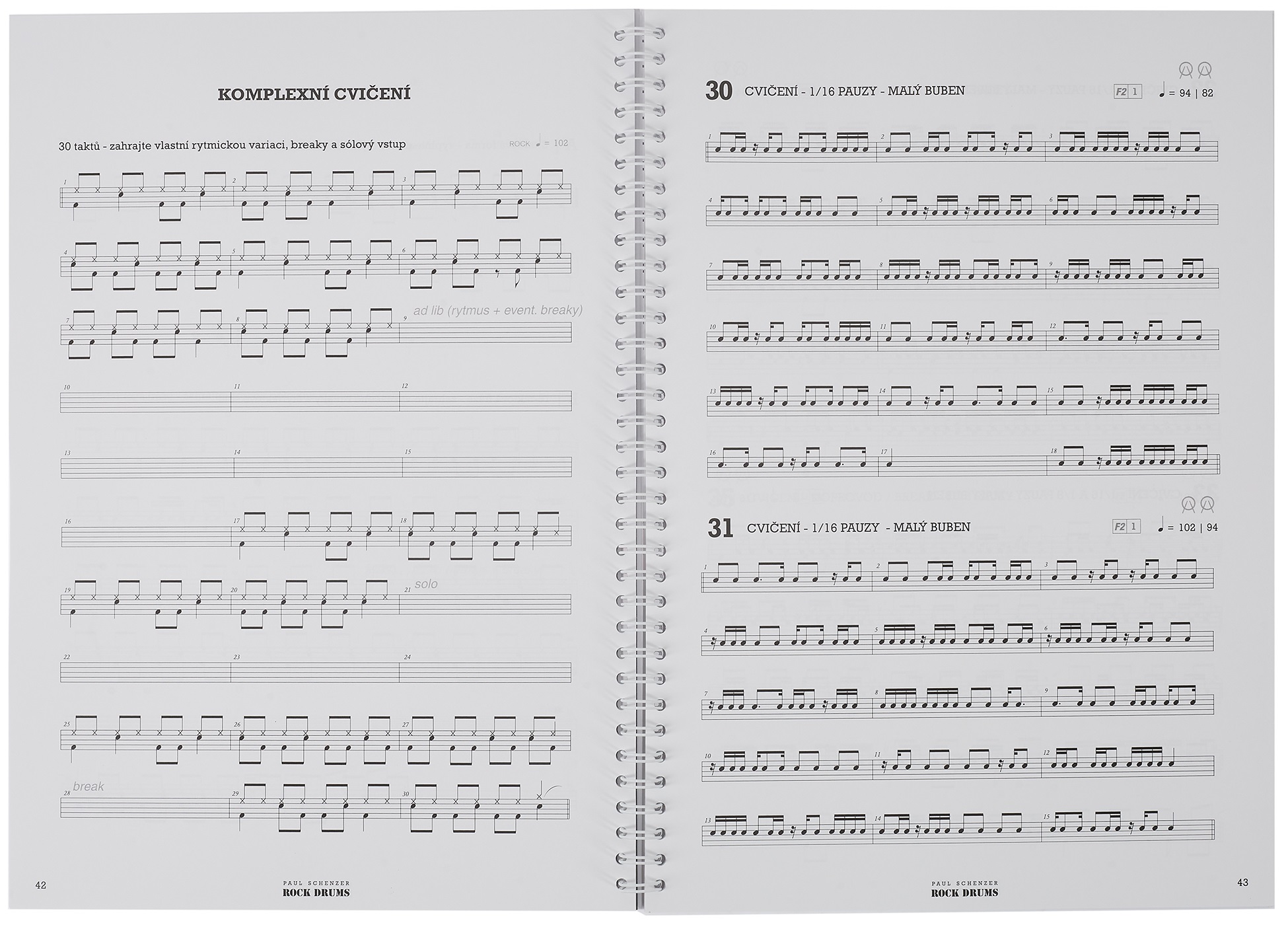 KN Paul Schenzer - ROCK DRUMS / START PLUS 1/2 (obrázek 4)