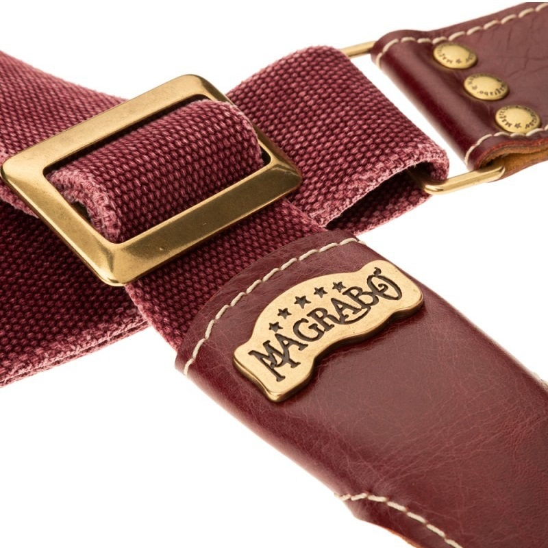 Magrabò Stripe SS Cotton Washed Bordeaux / Tosca 5 cm (obrázek 3)