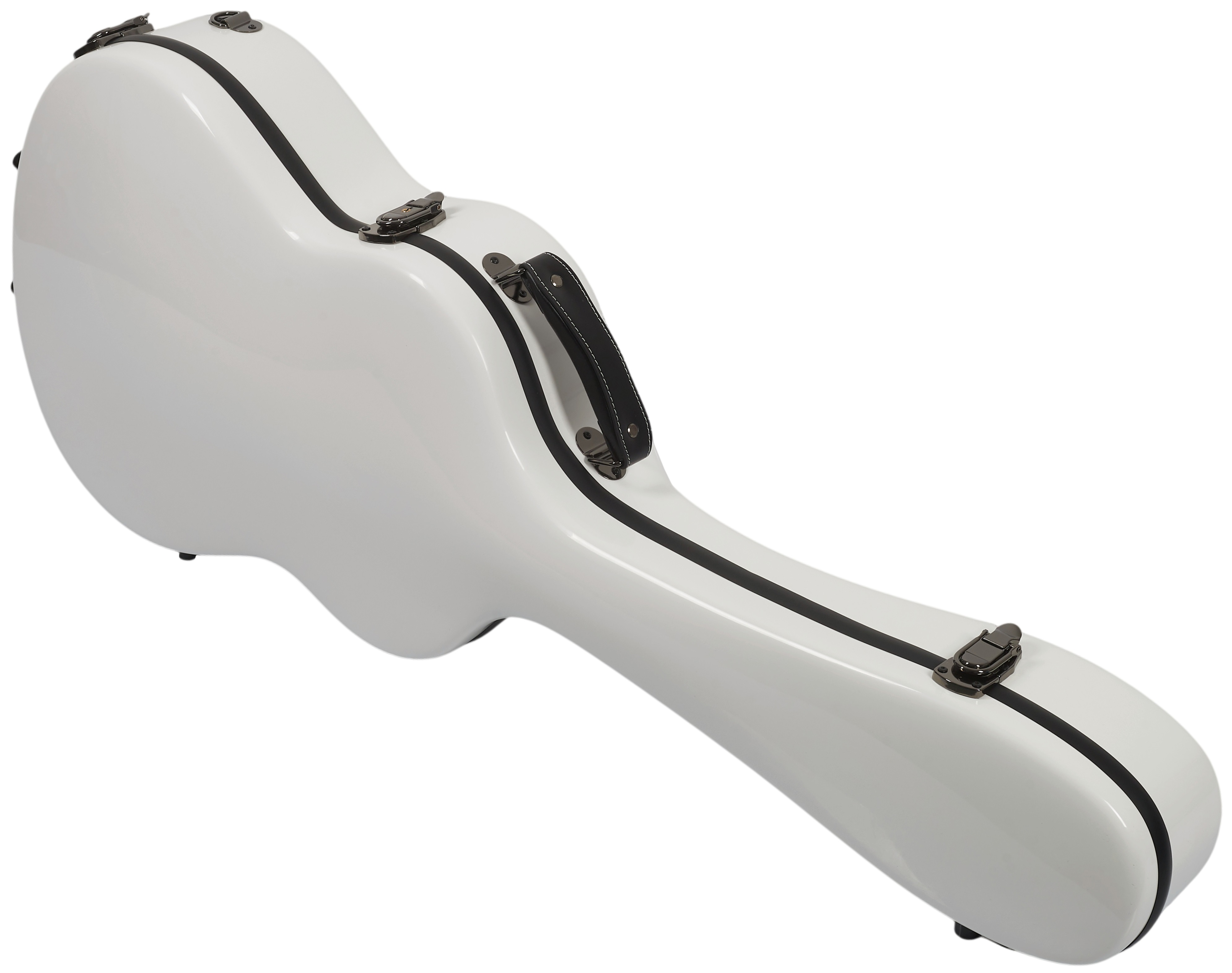 Razzor Fiberglass Classical Guitar Case White (obrázek 4)