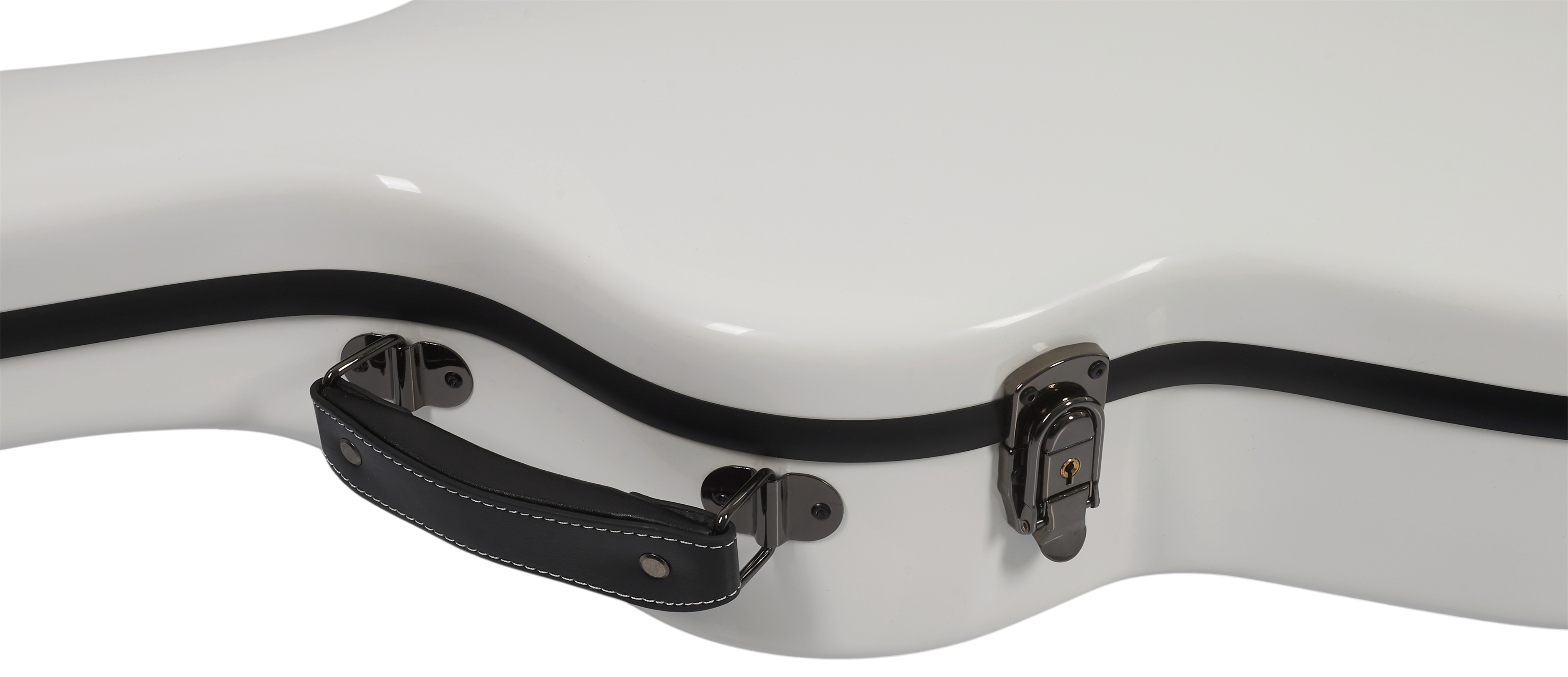 Razzor Fiberglass Classical Guitar Case White (obrázek 7)