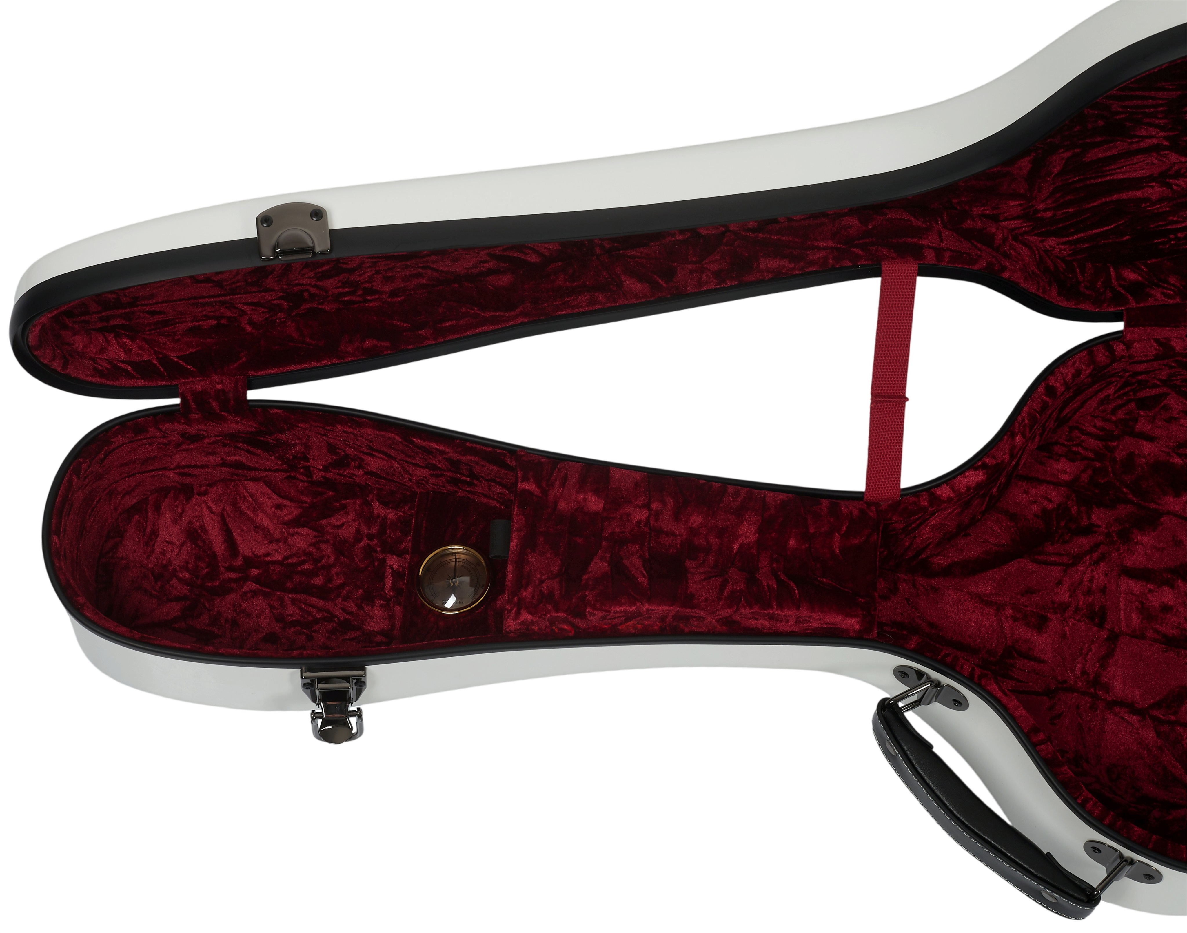 Razzor Fiberglass Classical Guitar Case White (obrázek 9)