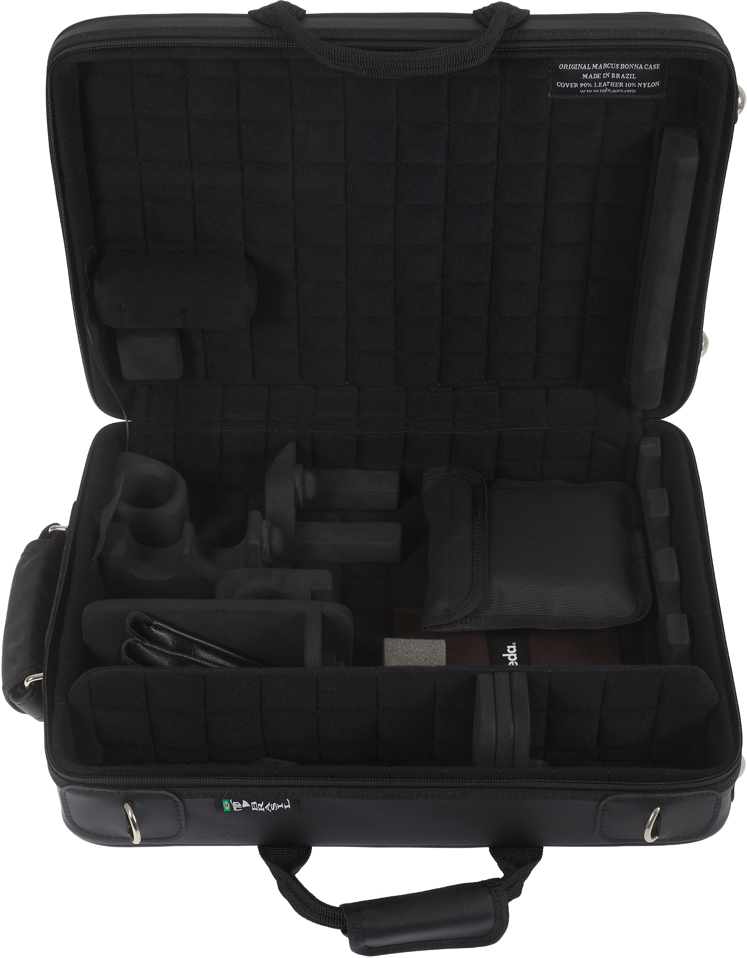 Marcus Bonna MB Case for 2 Clarinets A/Bb, Black Leather (obrázek 7)