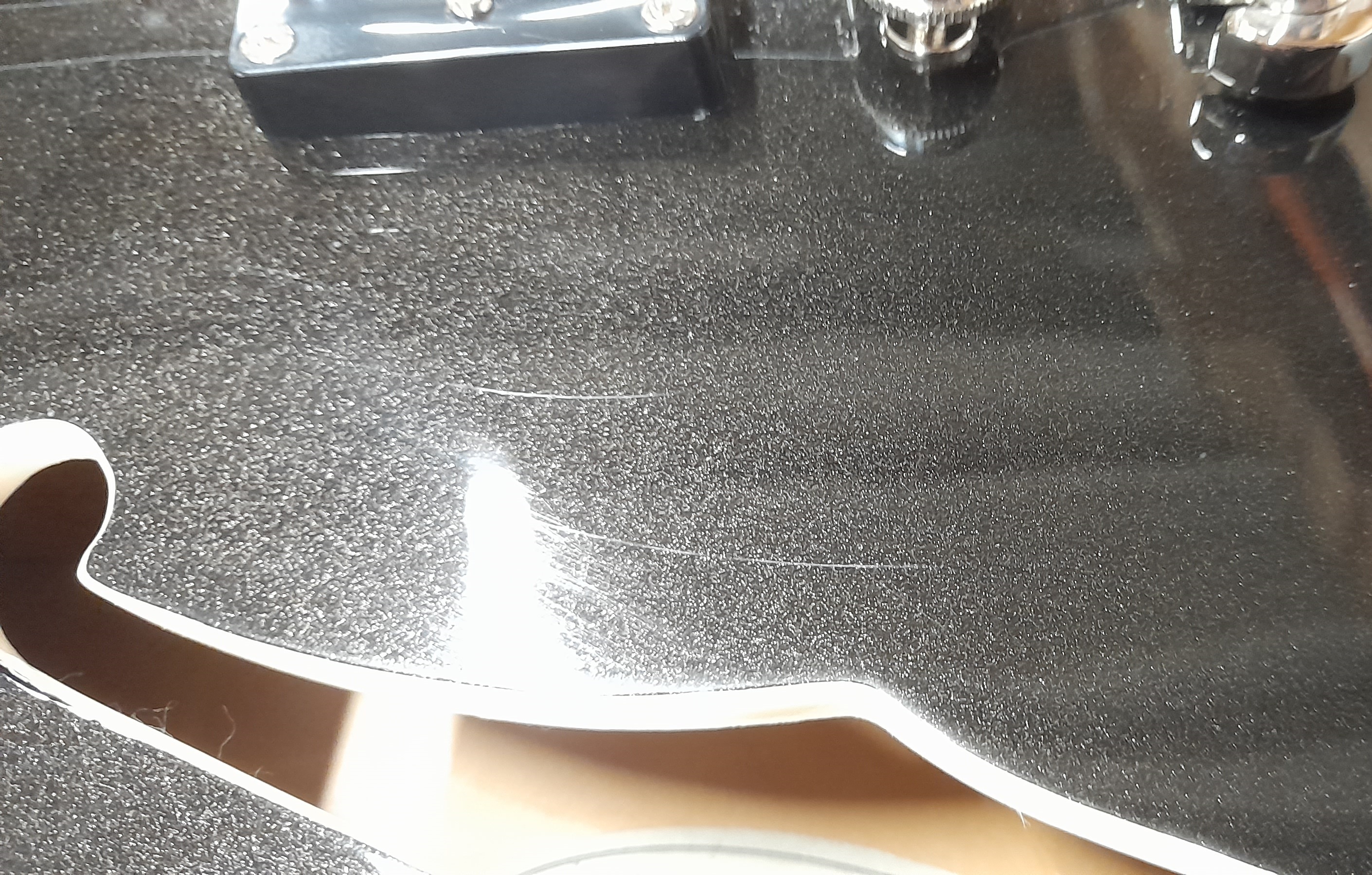 D'Angelico Premier SS Single Cutaway Stop-Bar Tailpie CE Black Flake ( (obrázek 7)