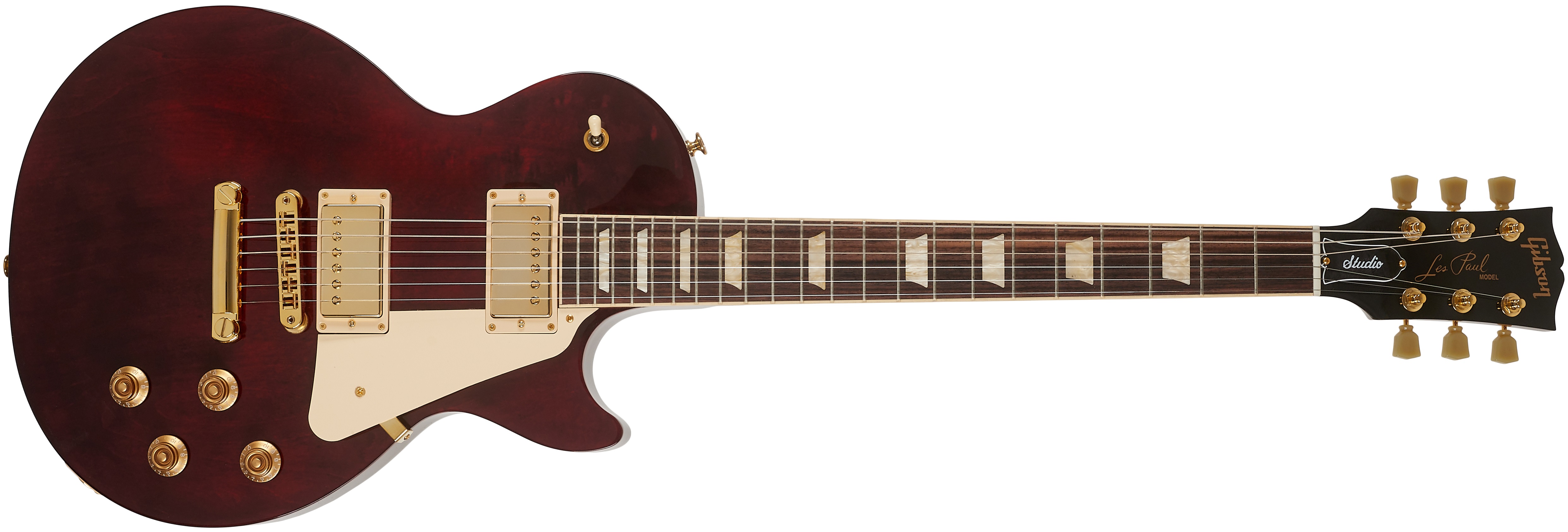 Levně Gibson Les Paul Studio Gold Hardware Wine Red