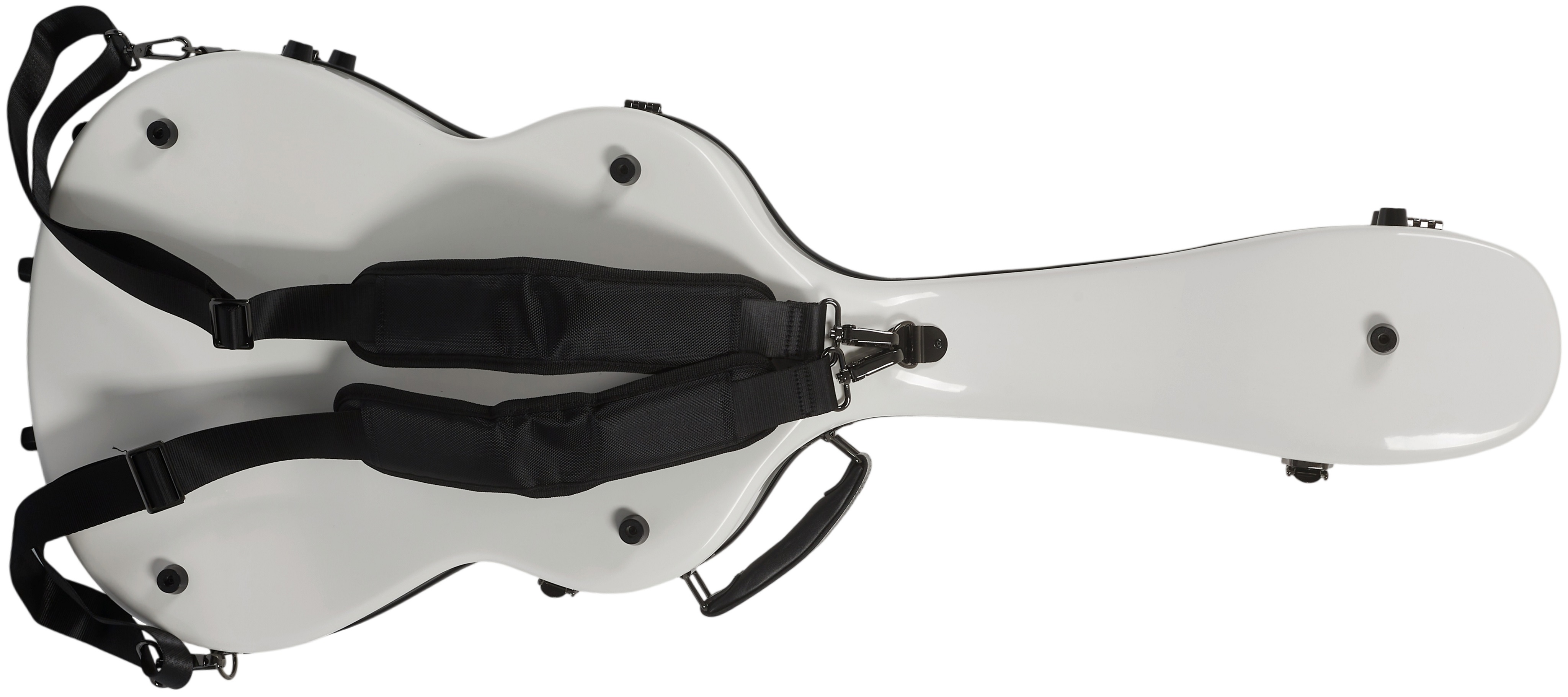Razzor Fiberglass Classical Guitar Case White (obrázek 3)