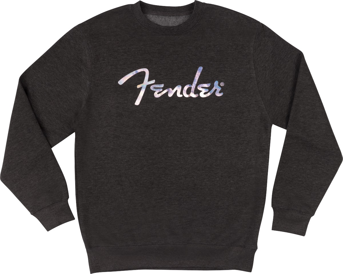 Levně Fender Galaxy Logo Crewneck Sweatshirt Charcoal Heather S