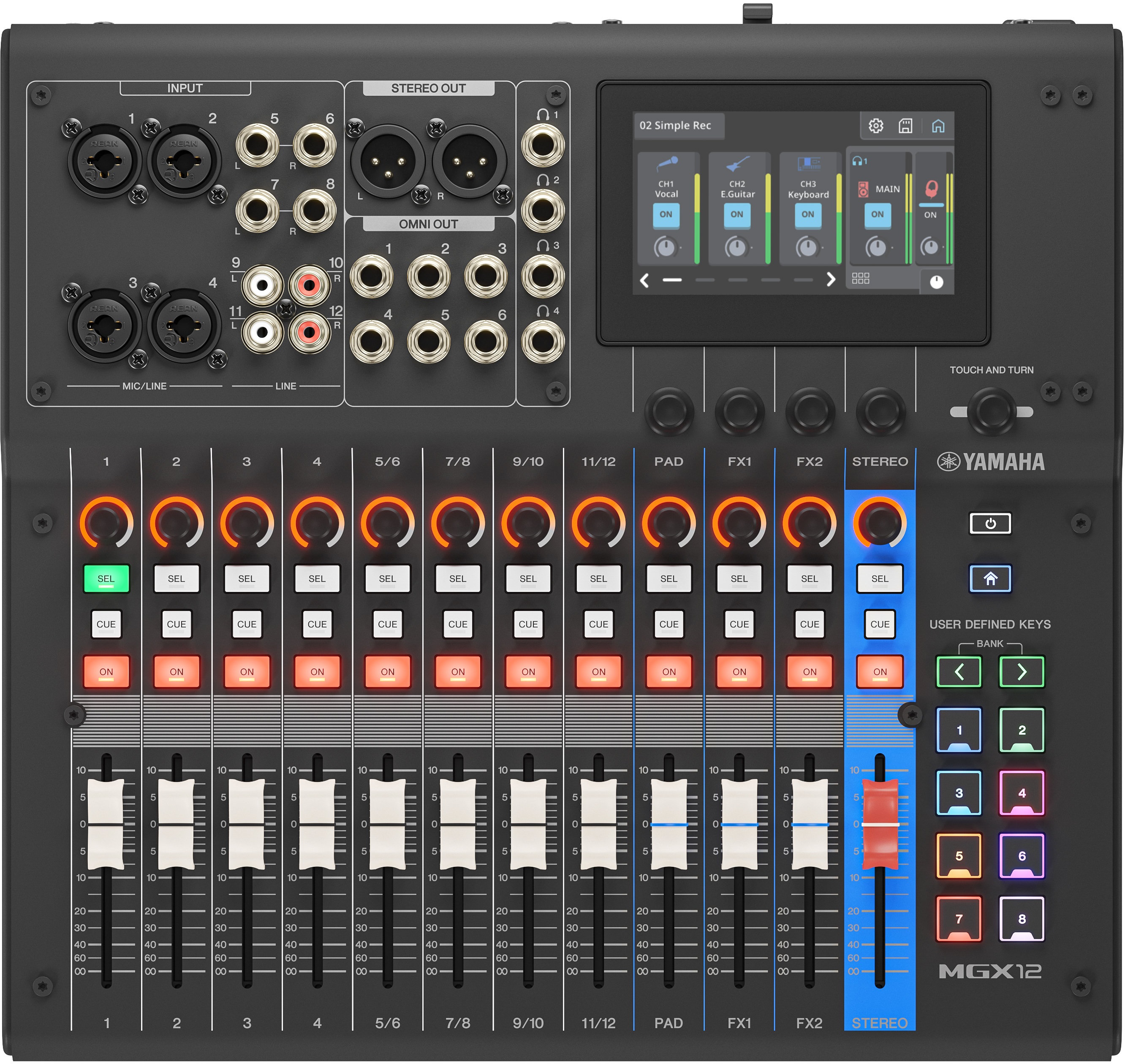 Levně Yamaha MGX12 BK