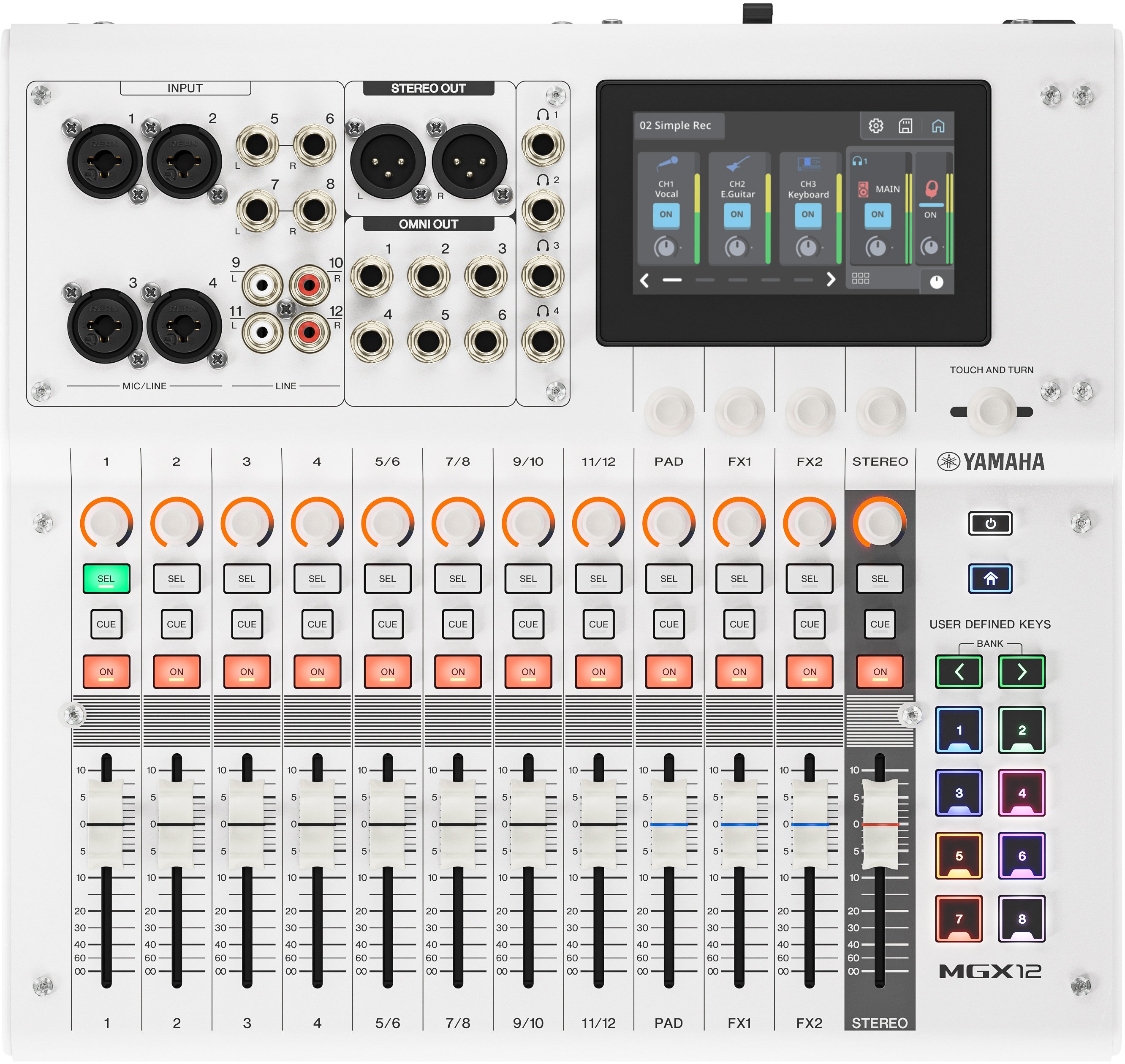 Levně Yamaha MGX12 WH