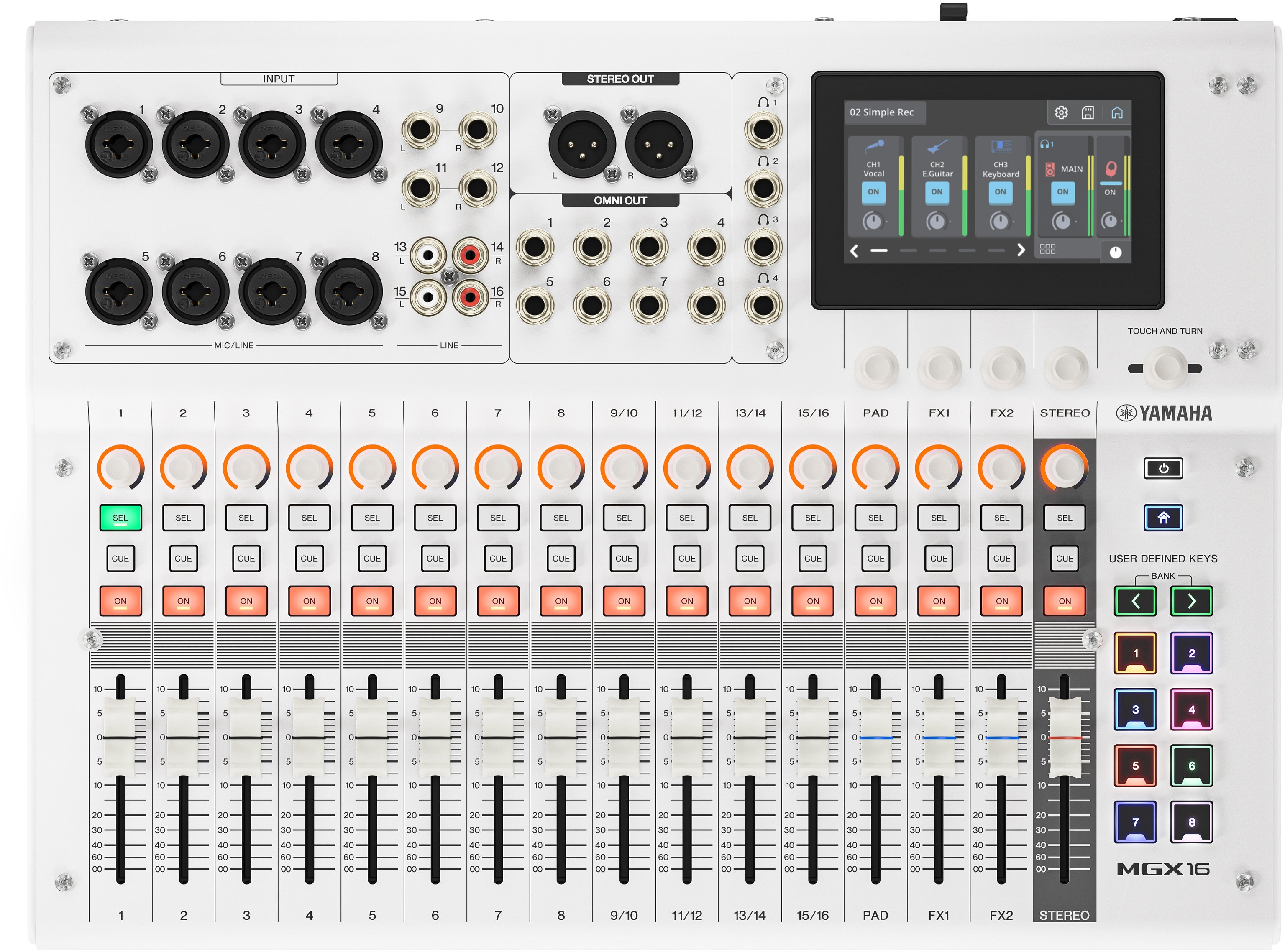 Levně Yamaha MGX16 WH