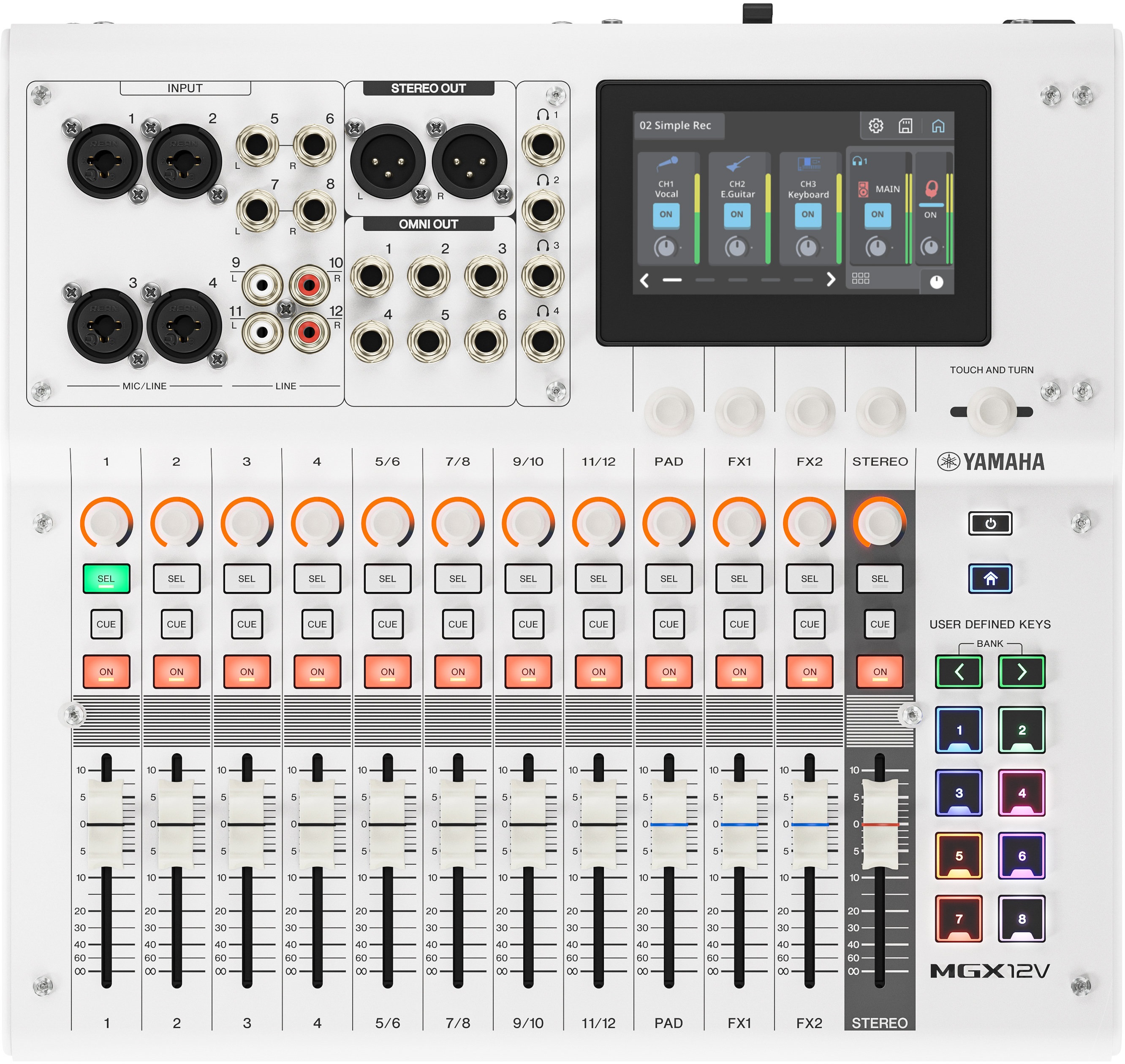 Levně Yamaha MGX12V WH