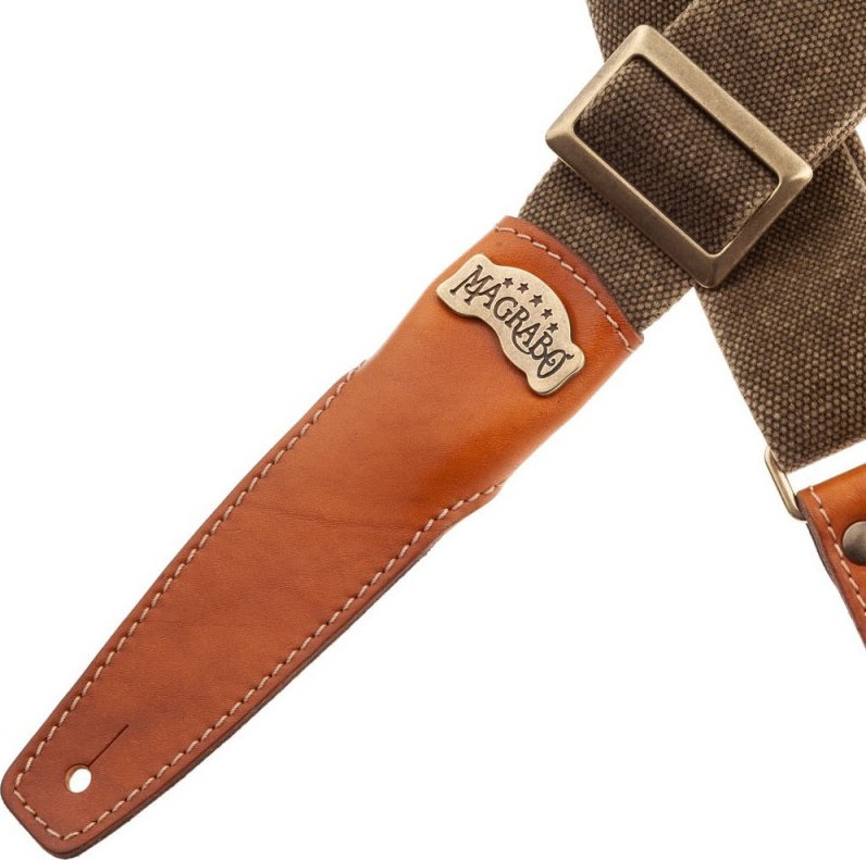 Magrabò Stripe SS Cotton Washed Green / Washed Brown 5 cm (obrázek 4)