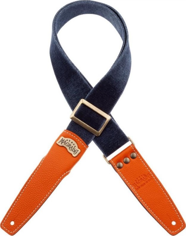 Levně Magrabò Stripe SS Cotton Washed Blue / Orange 5 cm