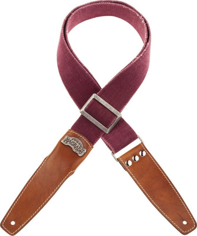 Levně Magrabò Stripe SS Cotton Washed Bordeaux / Washed Brown 5 cm