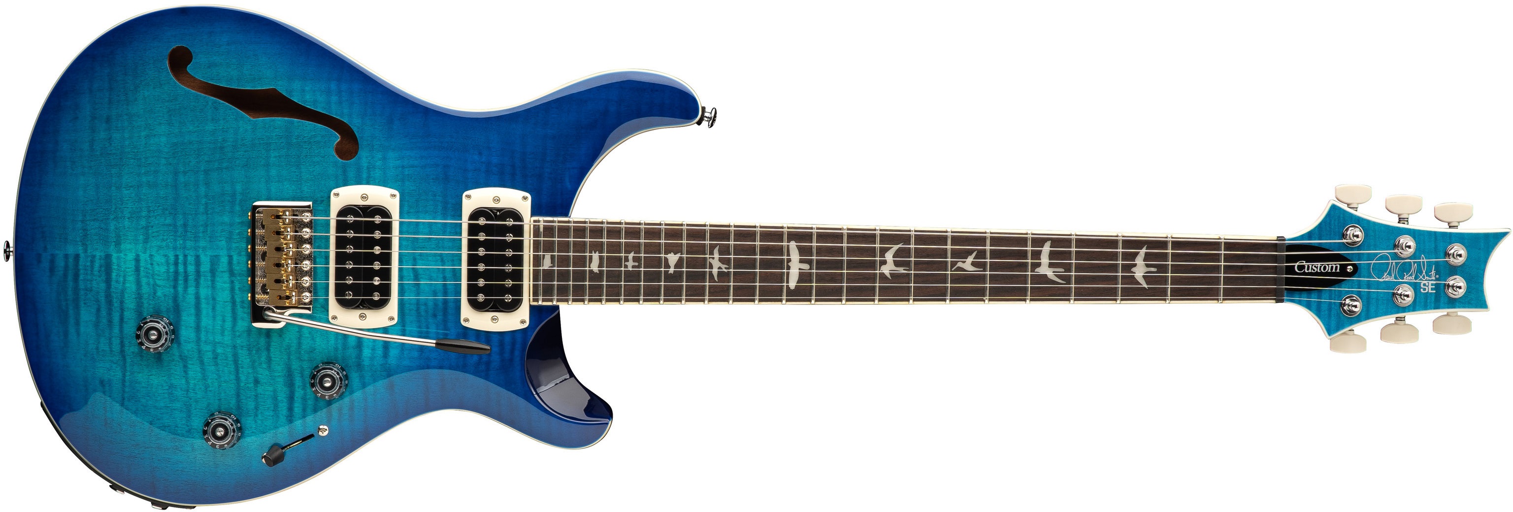Levně PRS SE Custom 24 Semi-Hollow Piezo Lake Blue 2026