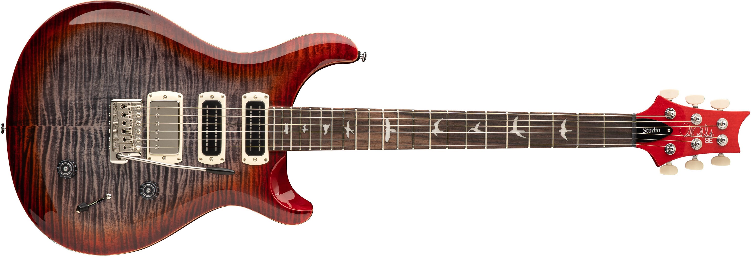PRS SE Studio Charcoal Cherry Burst 2026