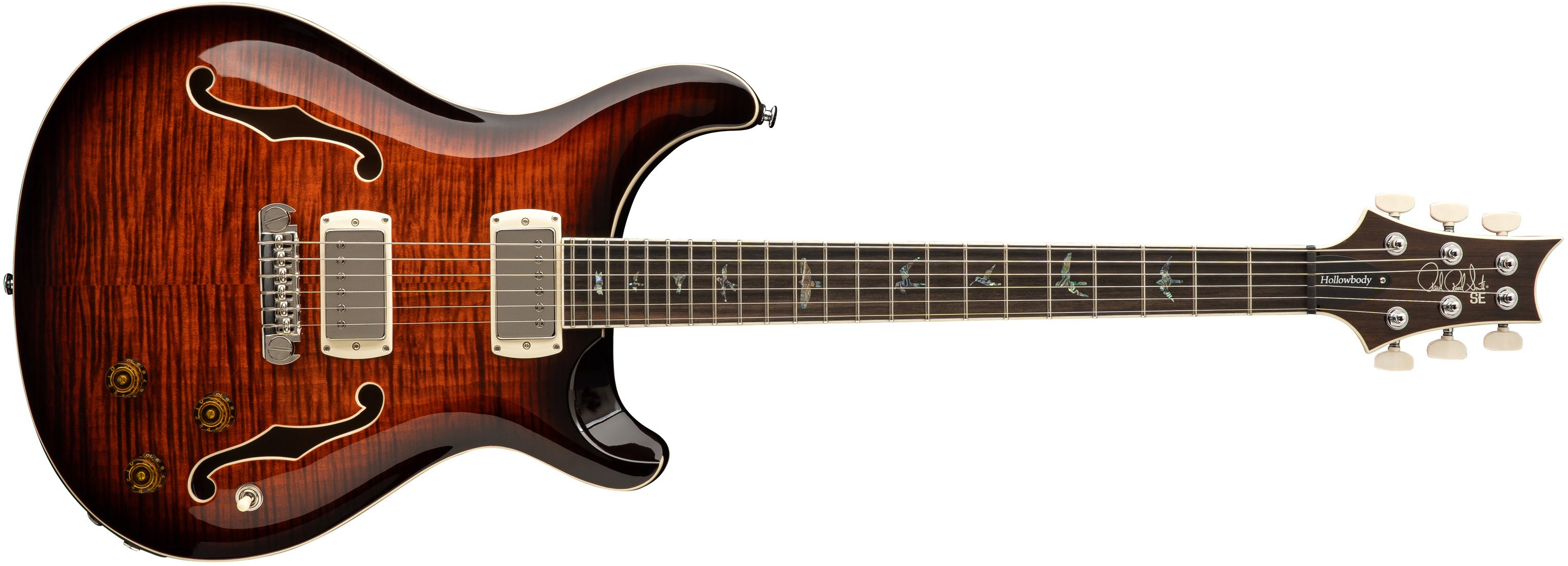 PRS SE Hollowbody II Piezo Orange Tiger Smokeburst 2026