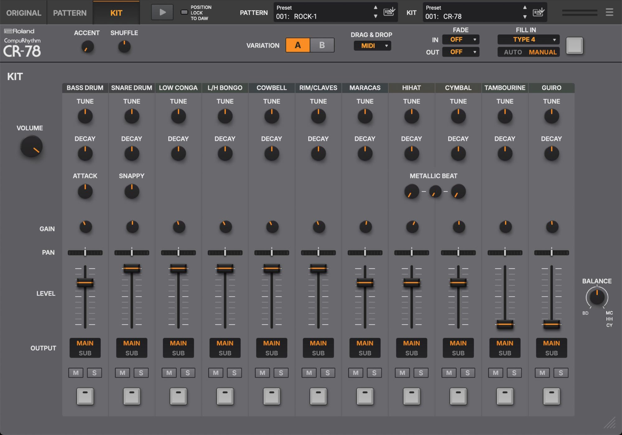 Roland CR-78 (obrázek 5)