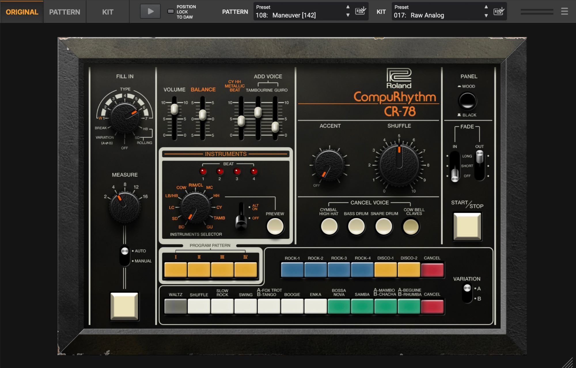 Roland CR-78 (obrázek 9)