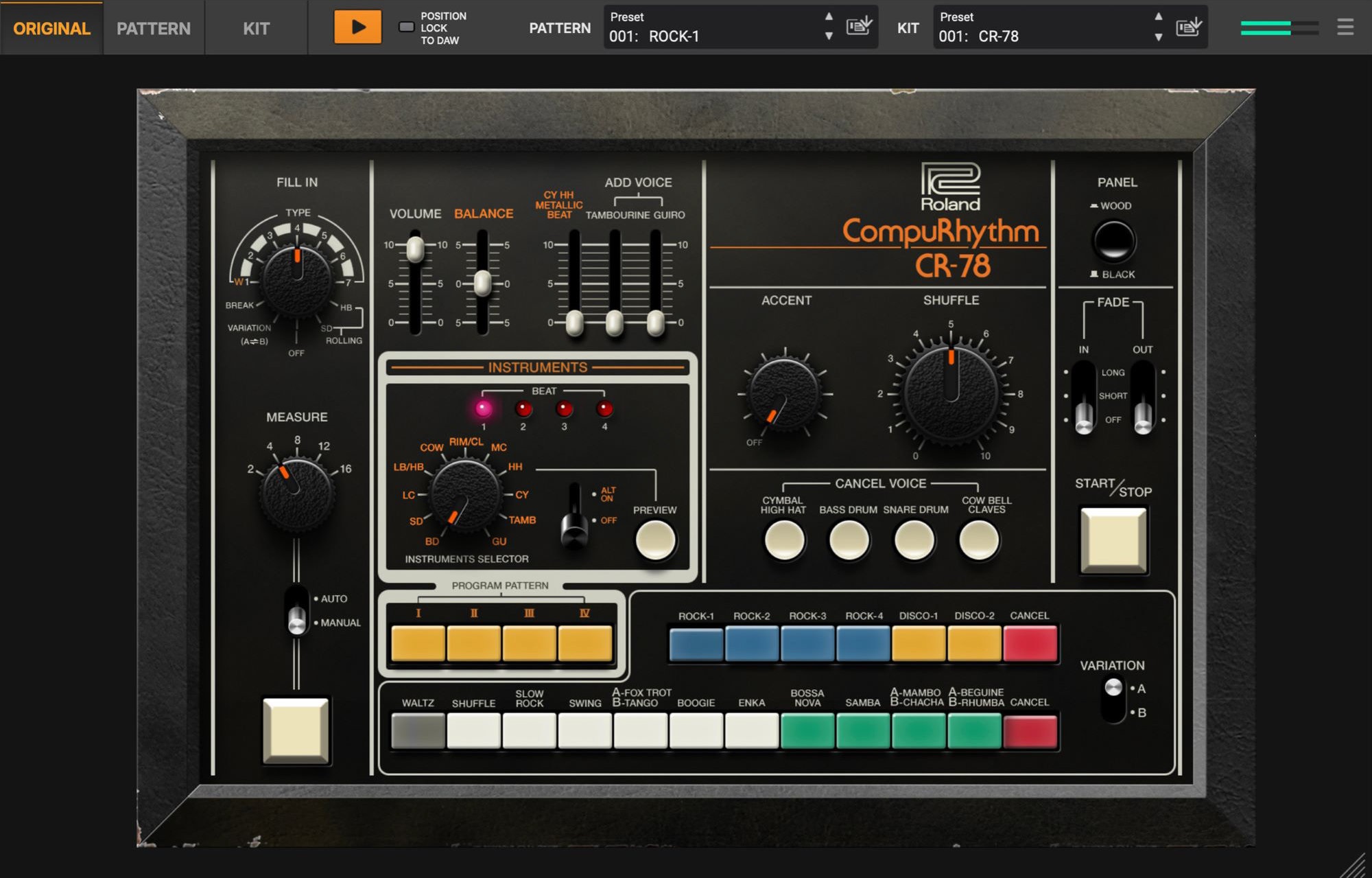 Roland CR-78 (obrázek 13)