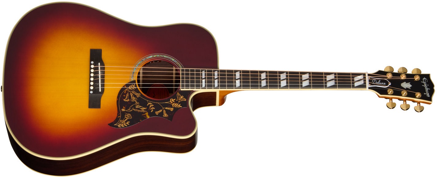Levně Epiphone Hummingbird Deluxe EC Autumn Burst