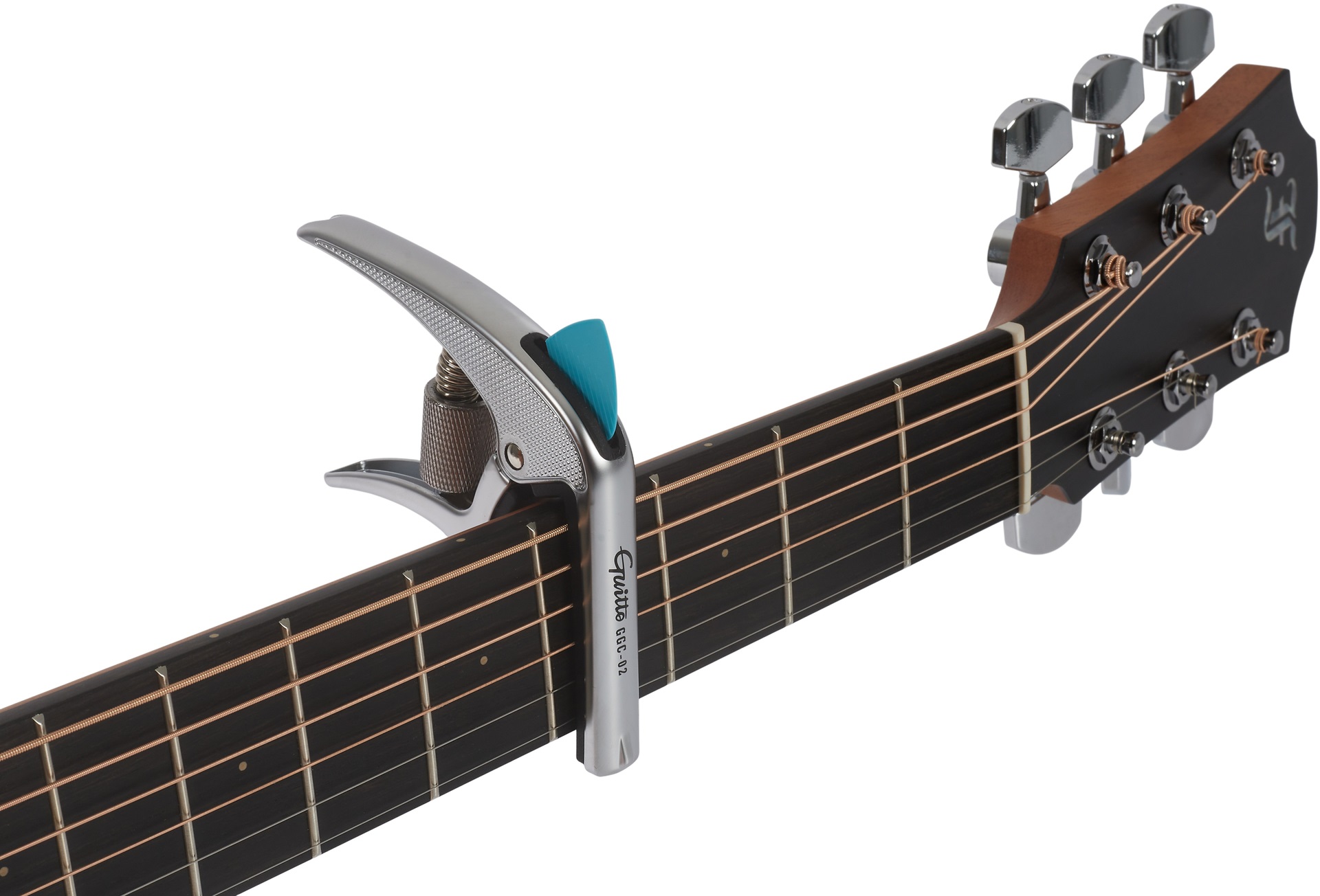 Guitto GGC-02 Revolver Capo Silver (obrázek 3)