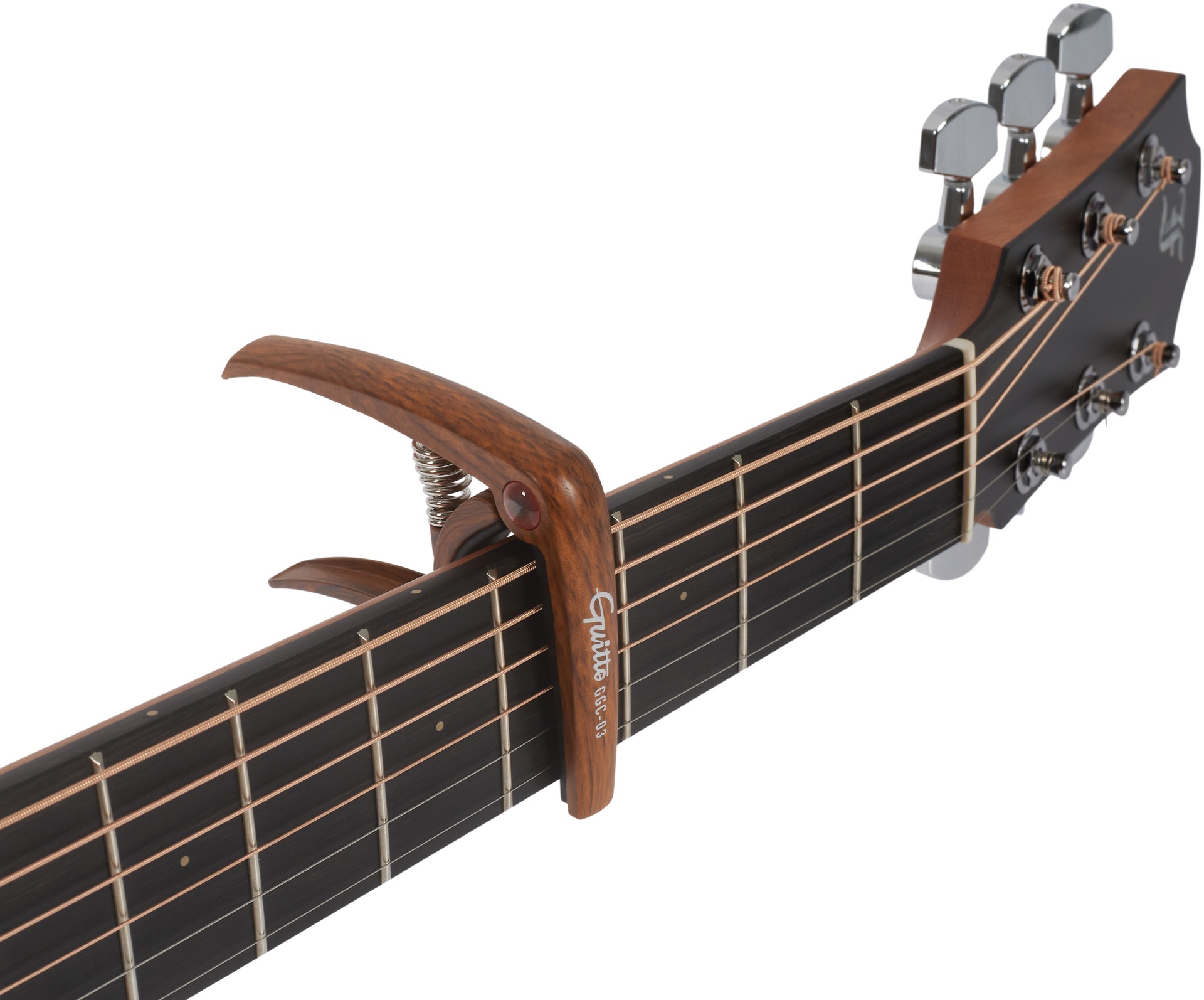 Guitto GGC-03 Metal Capo Wood (obrázek 3)