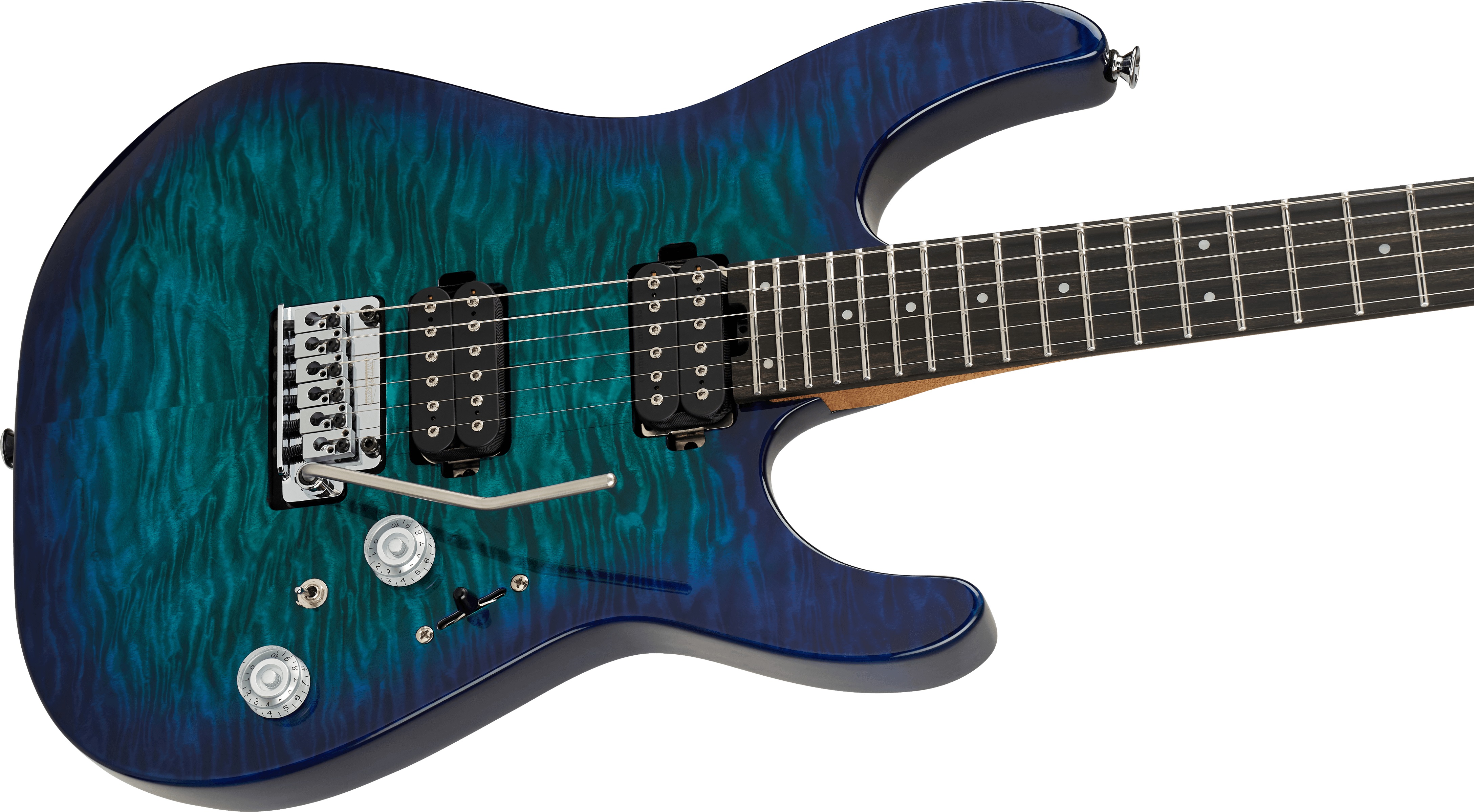 Charvel Pro-Mod Plus DK24 HH 2PT EB QM EBY CHLRN BRST (obrázek 3)