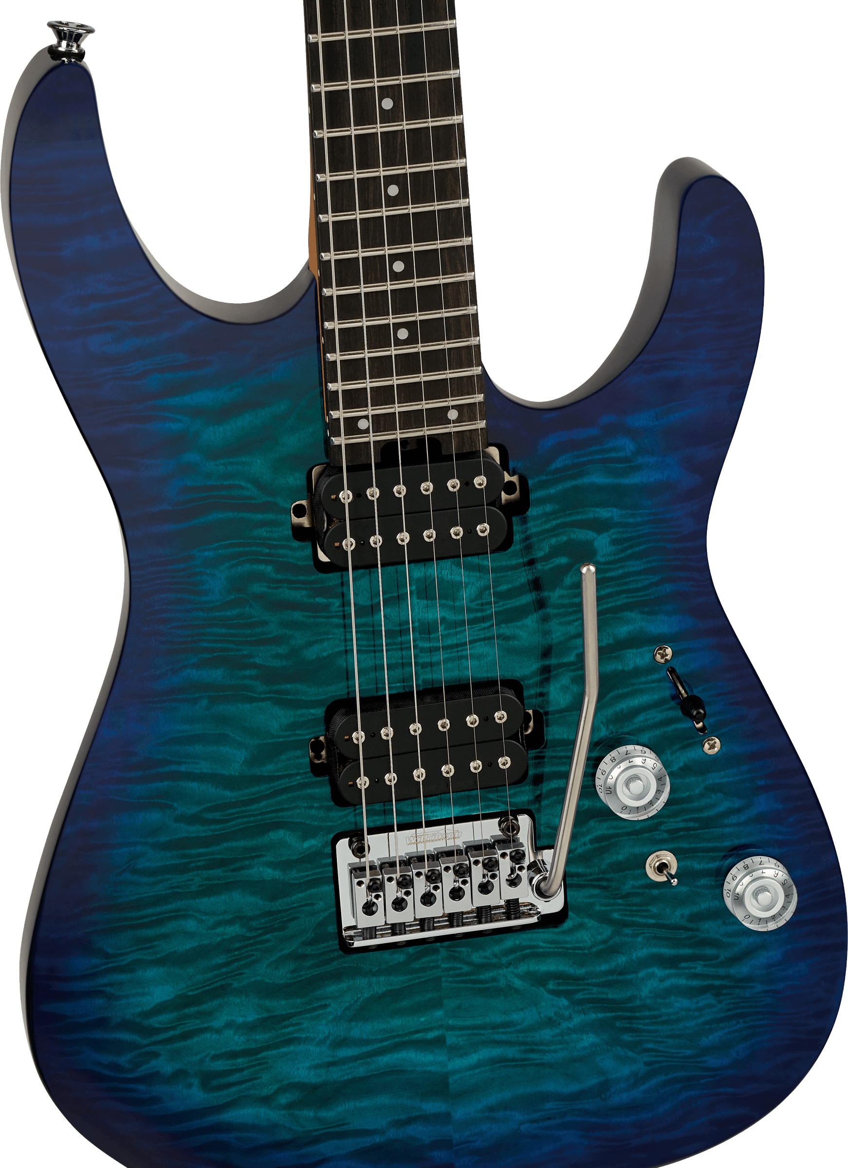 Charvel Pro-Mod Plus DK24 HH 2PT EB QM EBY CHLRN BRST (obrázek 4)