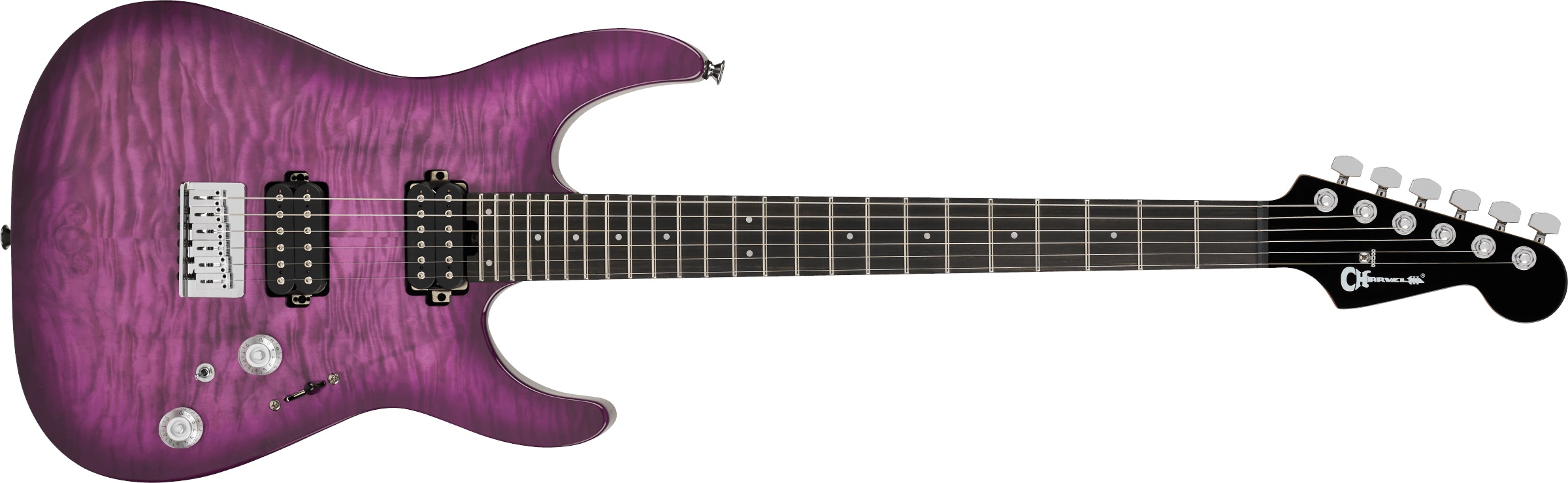 Levně Charvel Pro-Mod Plus DK24 HH HT EB QM EBY Violet Radiance