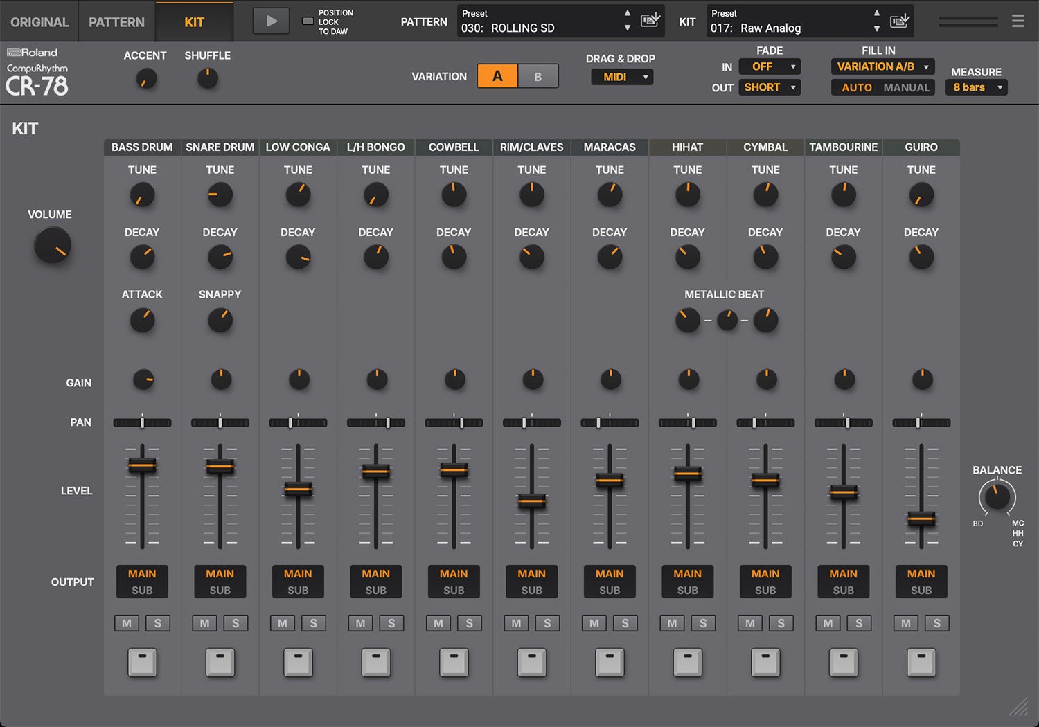 Roland CR-78 (obrázek 7)