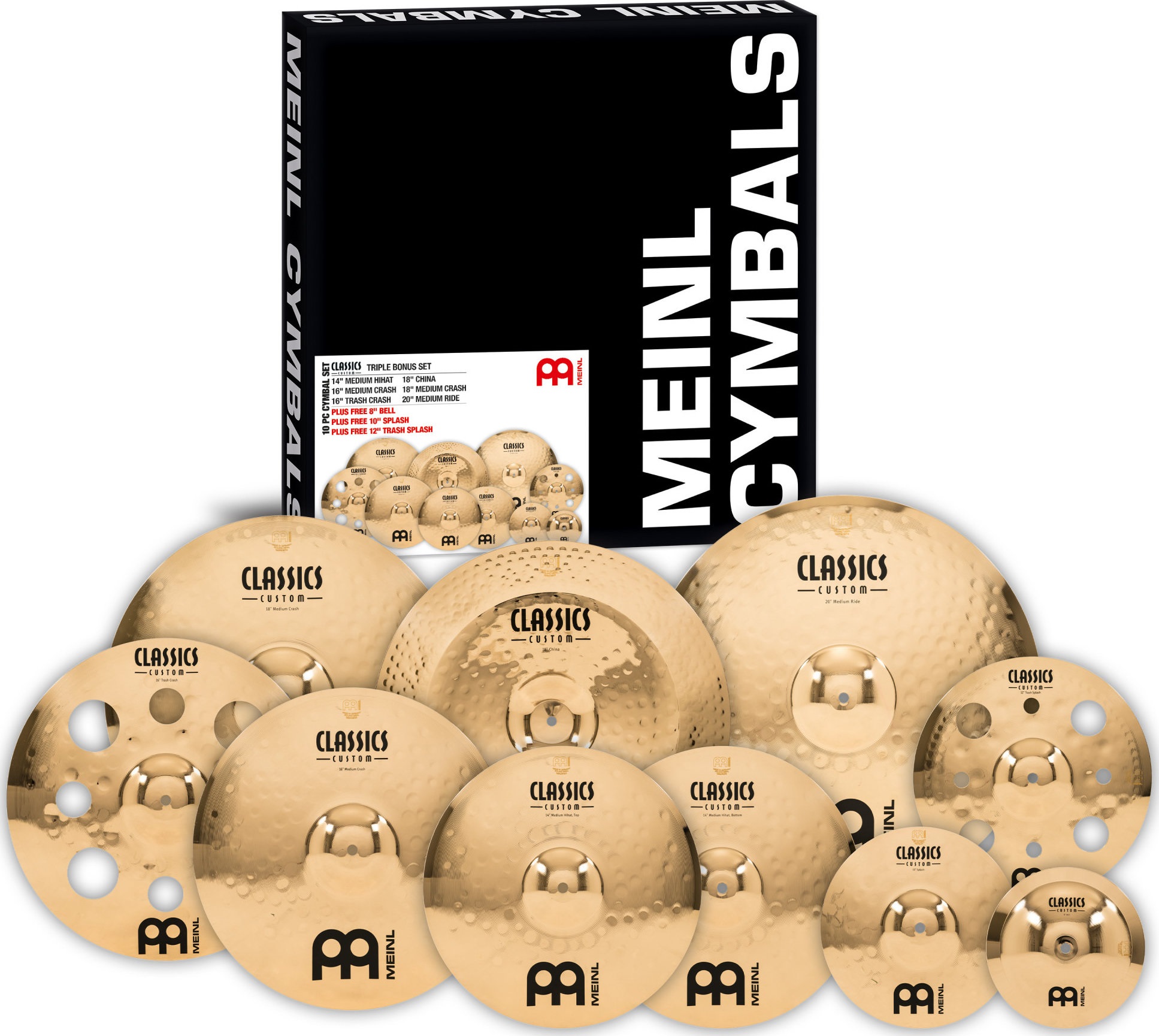 Meinl Classics Custom Brilliant Triple Bonus Set (obrázek 7)