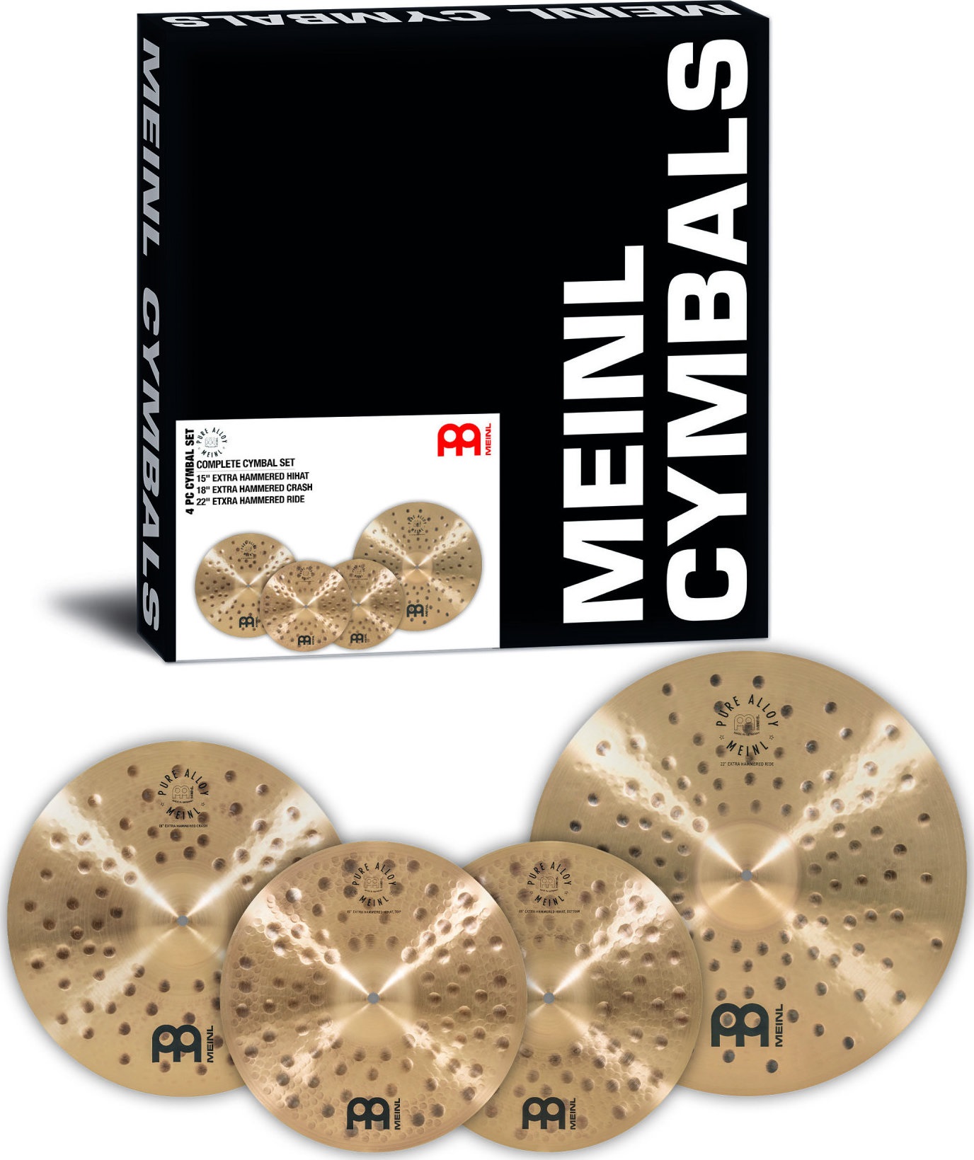 Meinl Pure Alloy Extra Hammered Cymbal Set (obrázek 5)