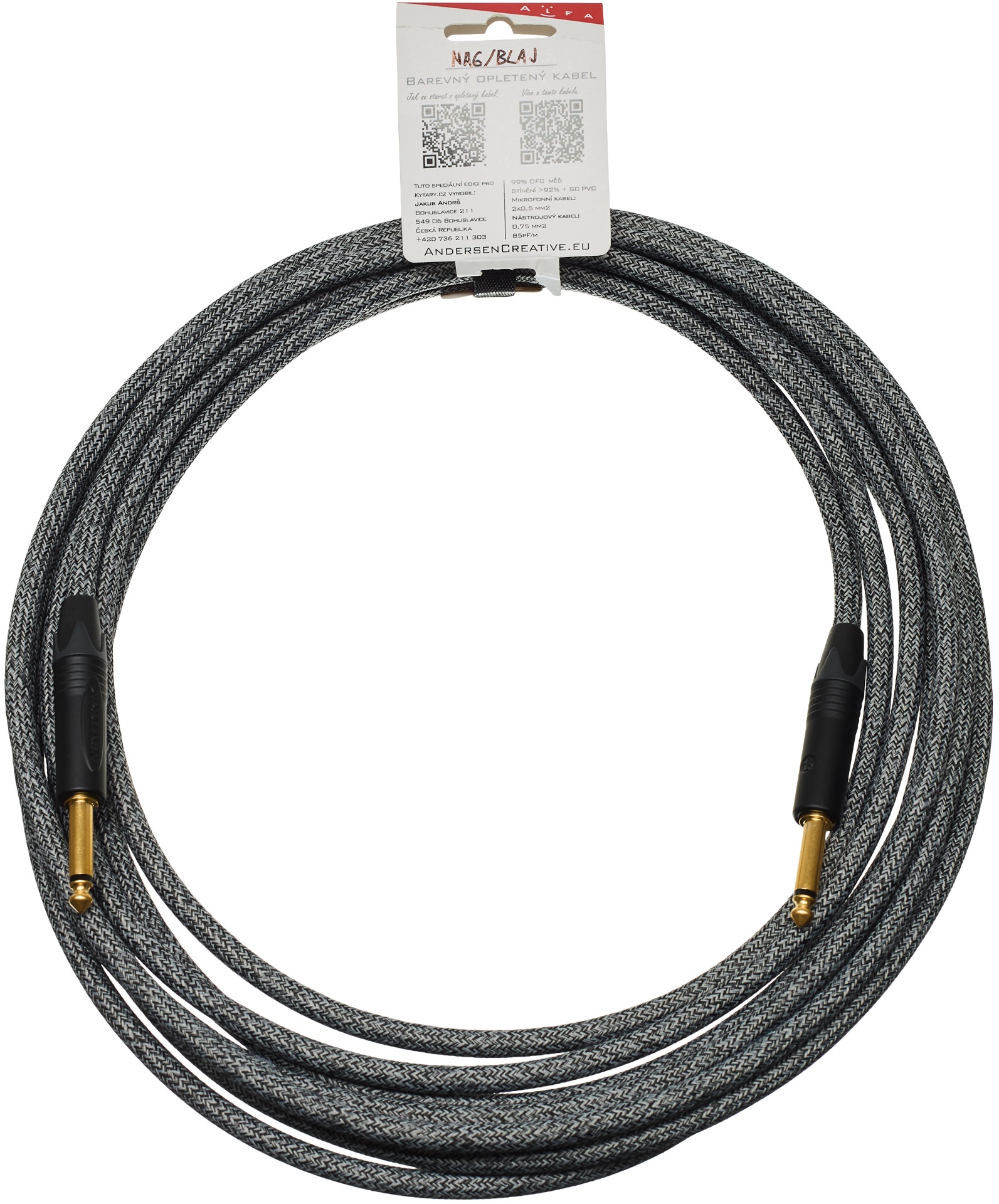 Levně Andersen Creative Black Jeans Jack-Jack 6 m