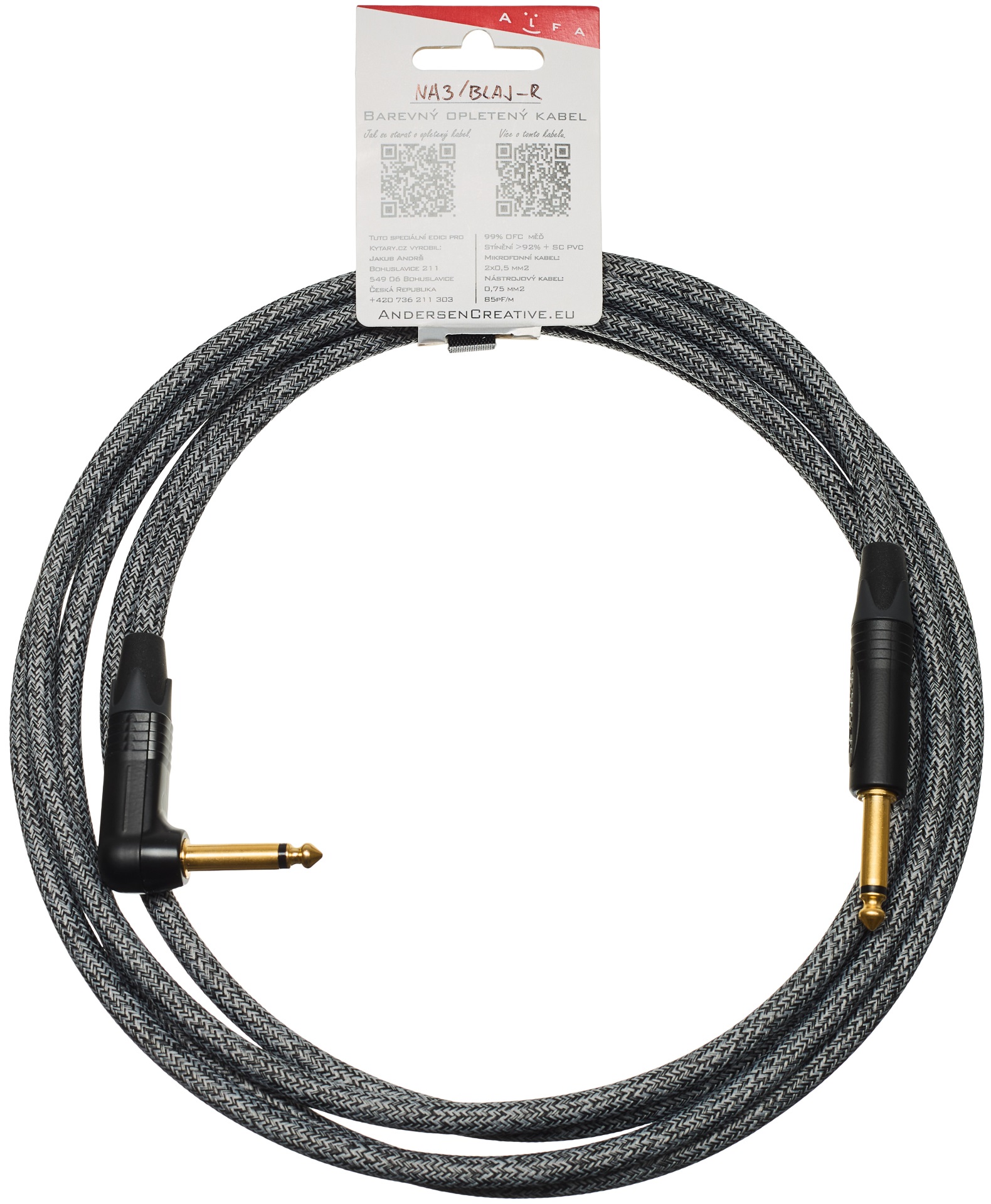 Levně Andersen Creative Black Jeans Jack-RJack 3 m