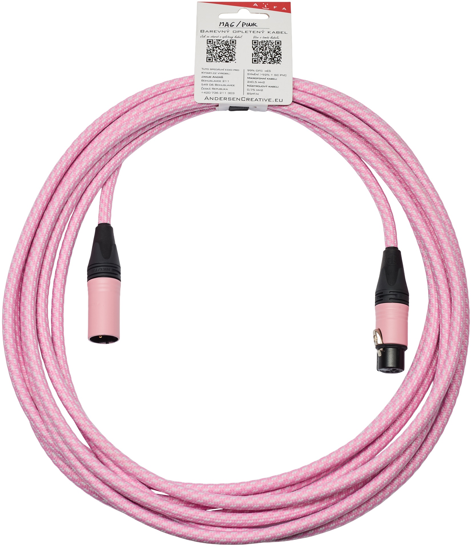 Levně Andersen Creative Pinkie XLR 6 m