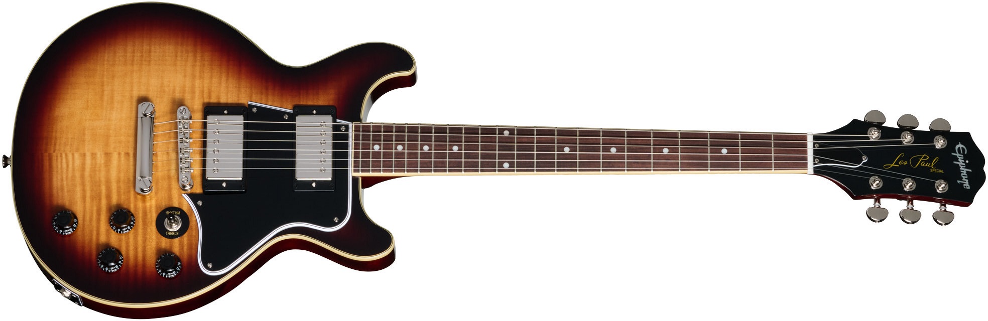Levně Epiphone Les Paul Special Double Cut Figured Bourbon Burst