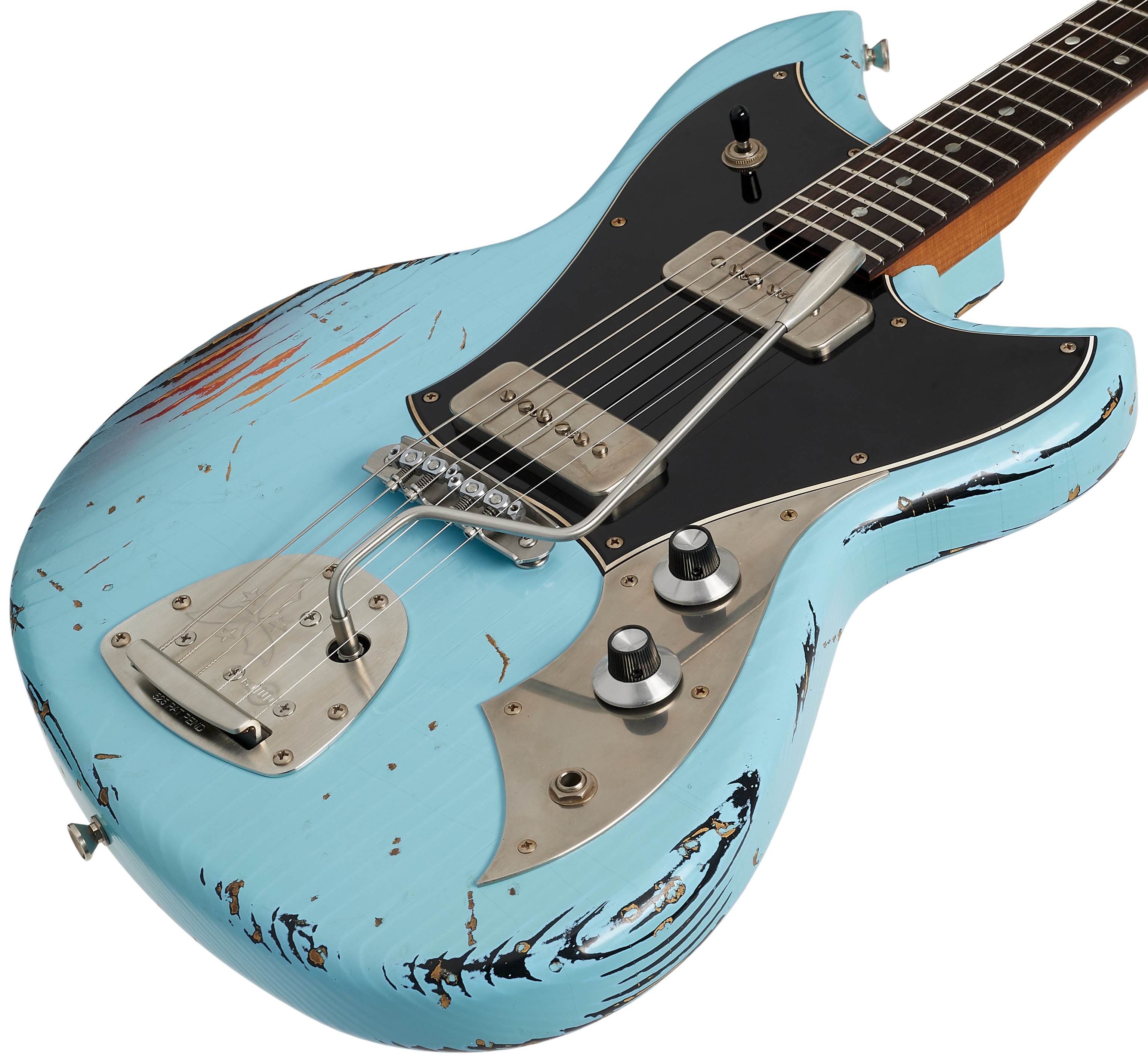 Novo Serus J Daphne Blue over '64 3-Tone Burst NAMM 26 (obrázek 3)