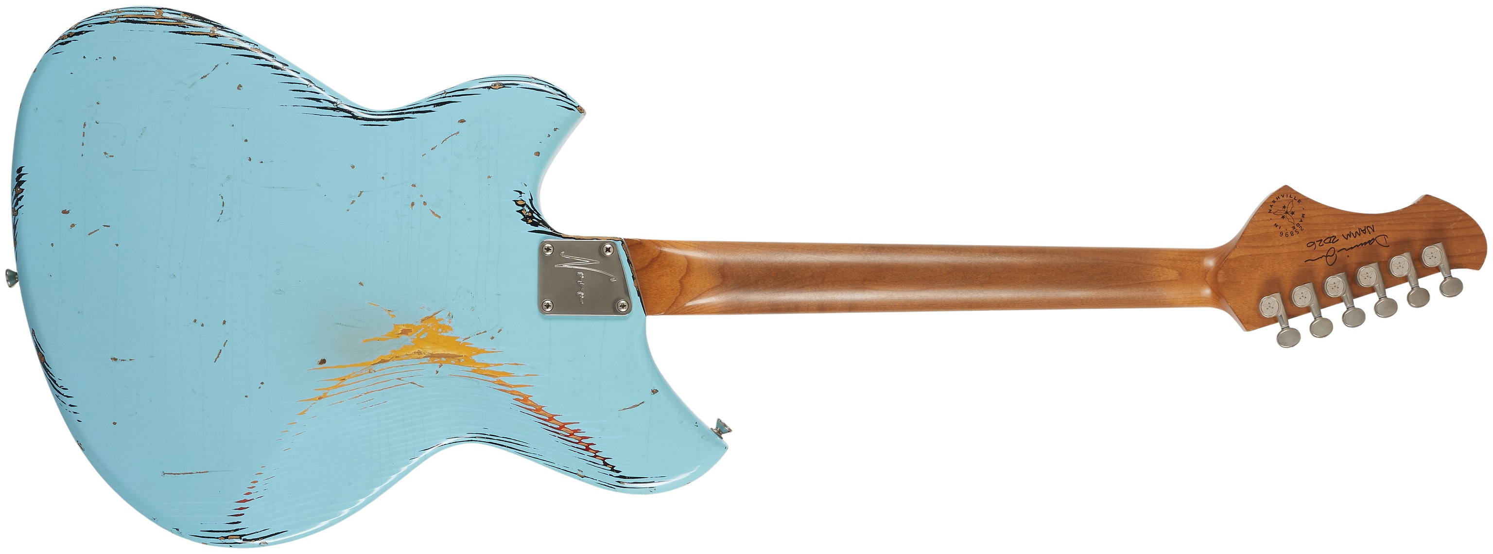 Novo Serus J Daphne Blue over ’64 3-Tone Burst NAMM 26
