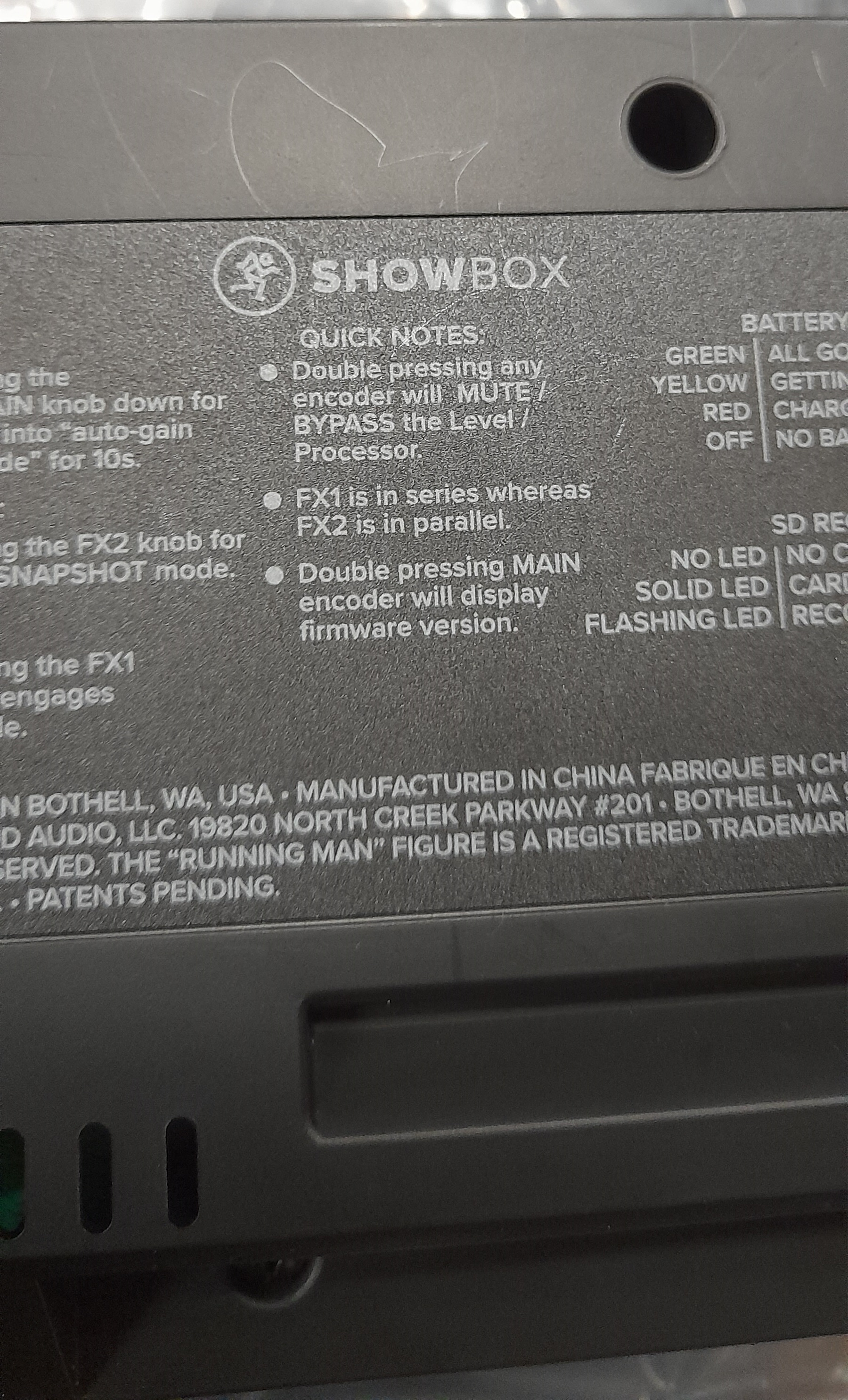 Mackie ShowBox (použité) (obrázek 10)