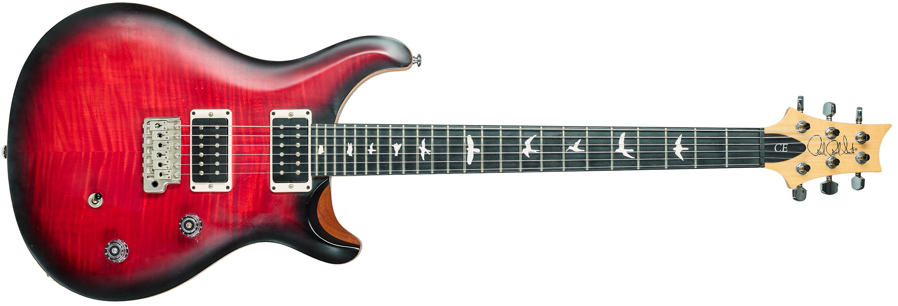 Levně PRS 2017 CE24 Faded Fire Red Smokeburst