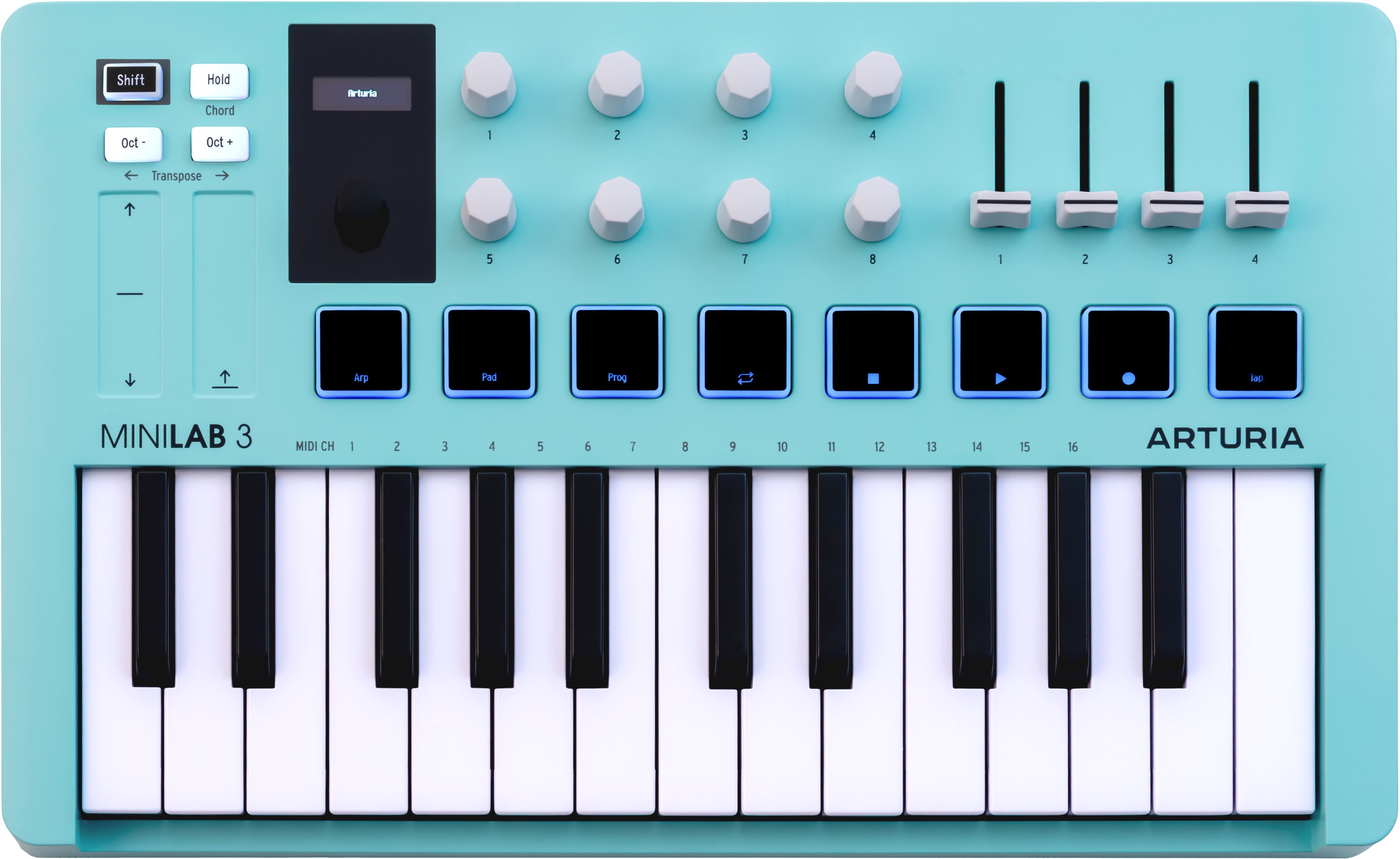 Levně Arturia MiniLab mk3 Aquamarine