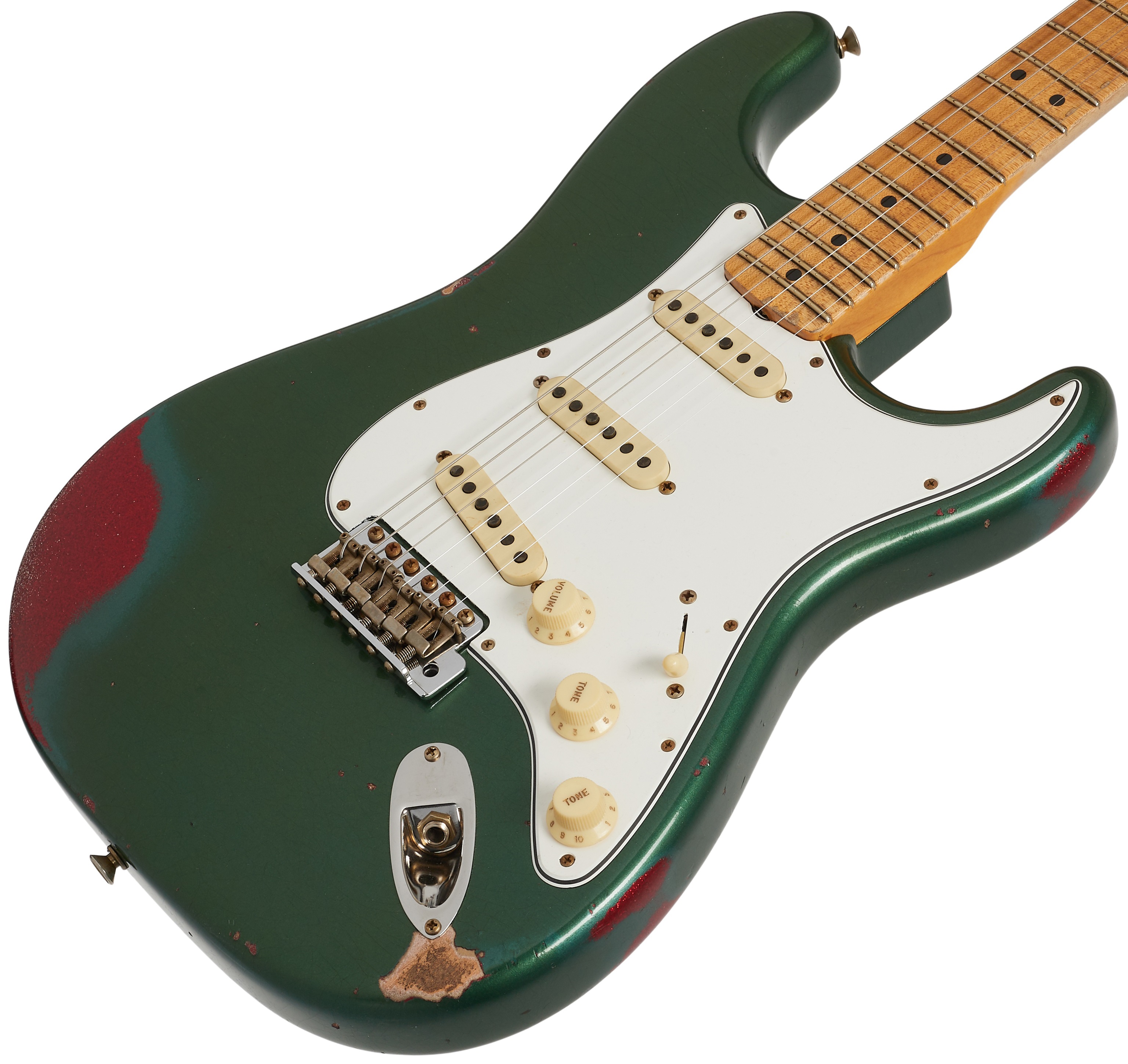 Fender Custom Shop Fat 64 Stratocaster Relic Aged Sherwood Green Metal (obrázek 3)