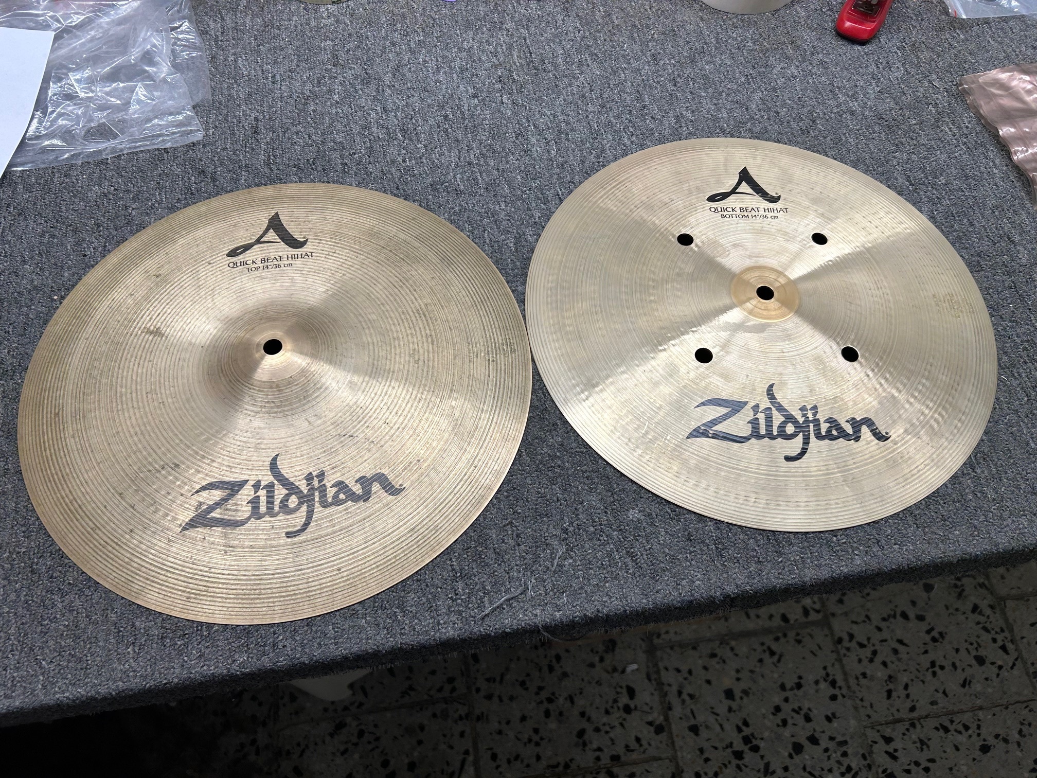 Zildjian 14" A quick beat hi hat (použité) (obrázek 4)